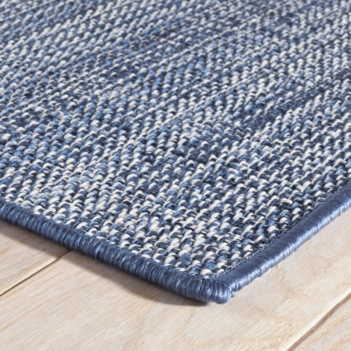 Fusion Handwoven Indoor/Outdoor Custom Rug | Blue - Image 7