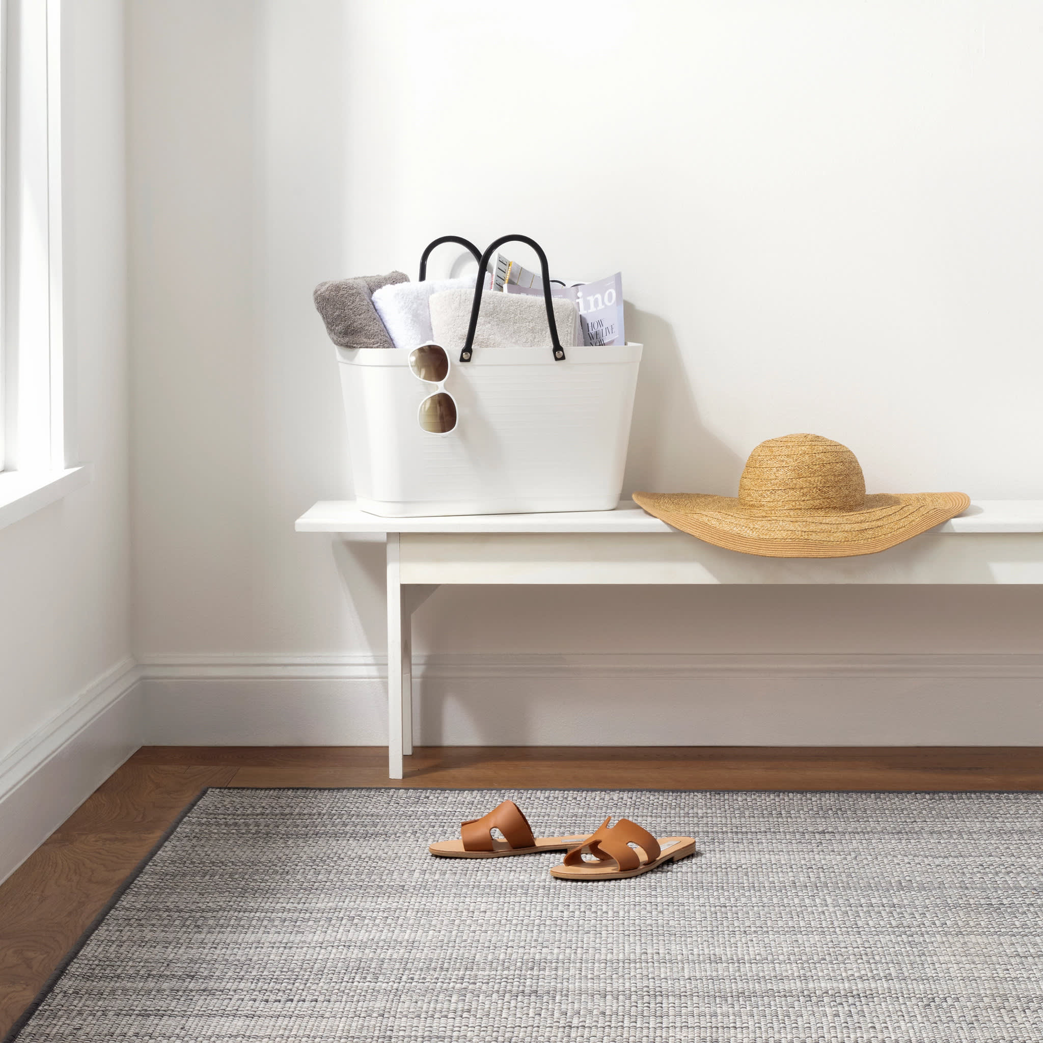 Fusion Handwoven Indoor/Outdoor Custom Rug | Grey - Image 3