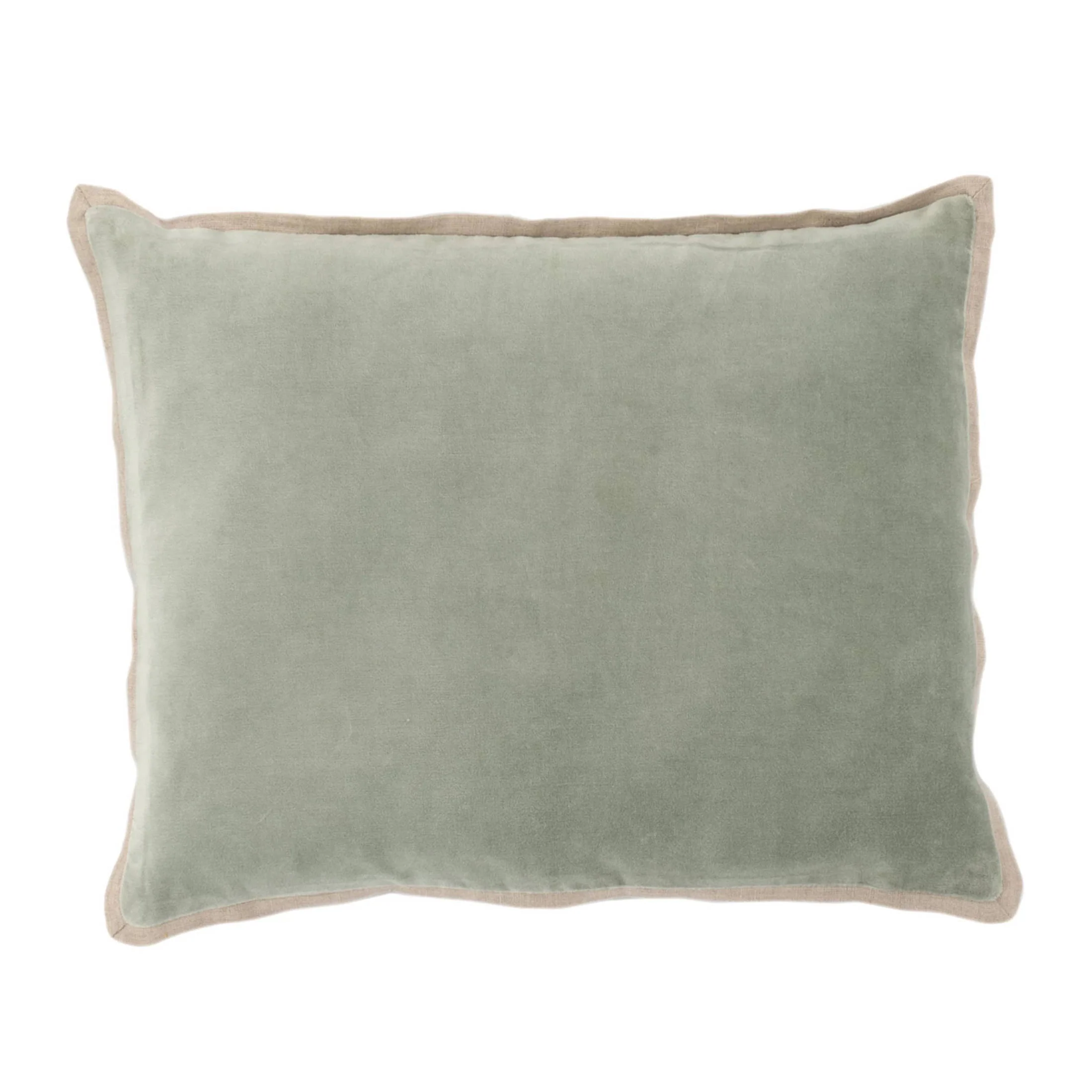 Gehry Velvet/Linen Decorative Pillow Cover | Desert Sage - Image 2