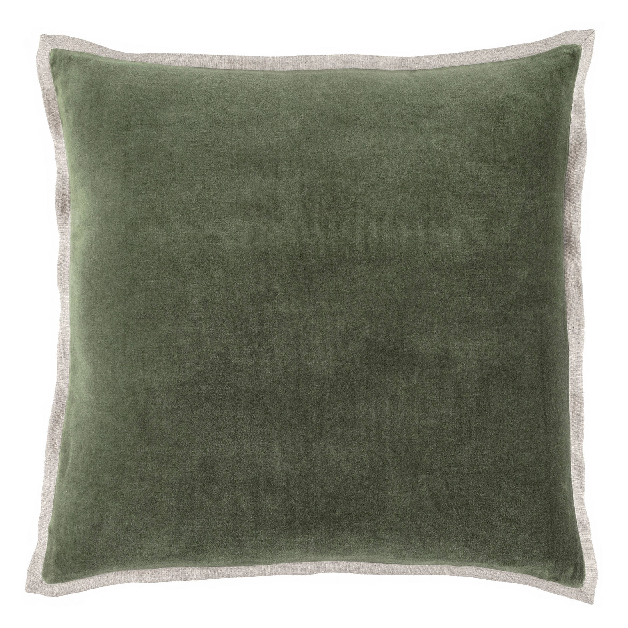 Gehry Velvet/Linen Decorative Pillow Cover | Sage - Image 4