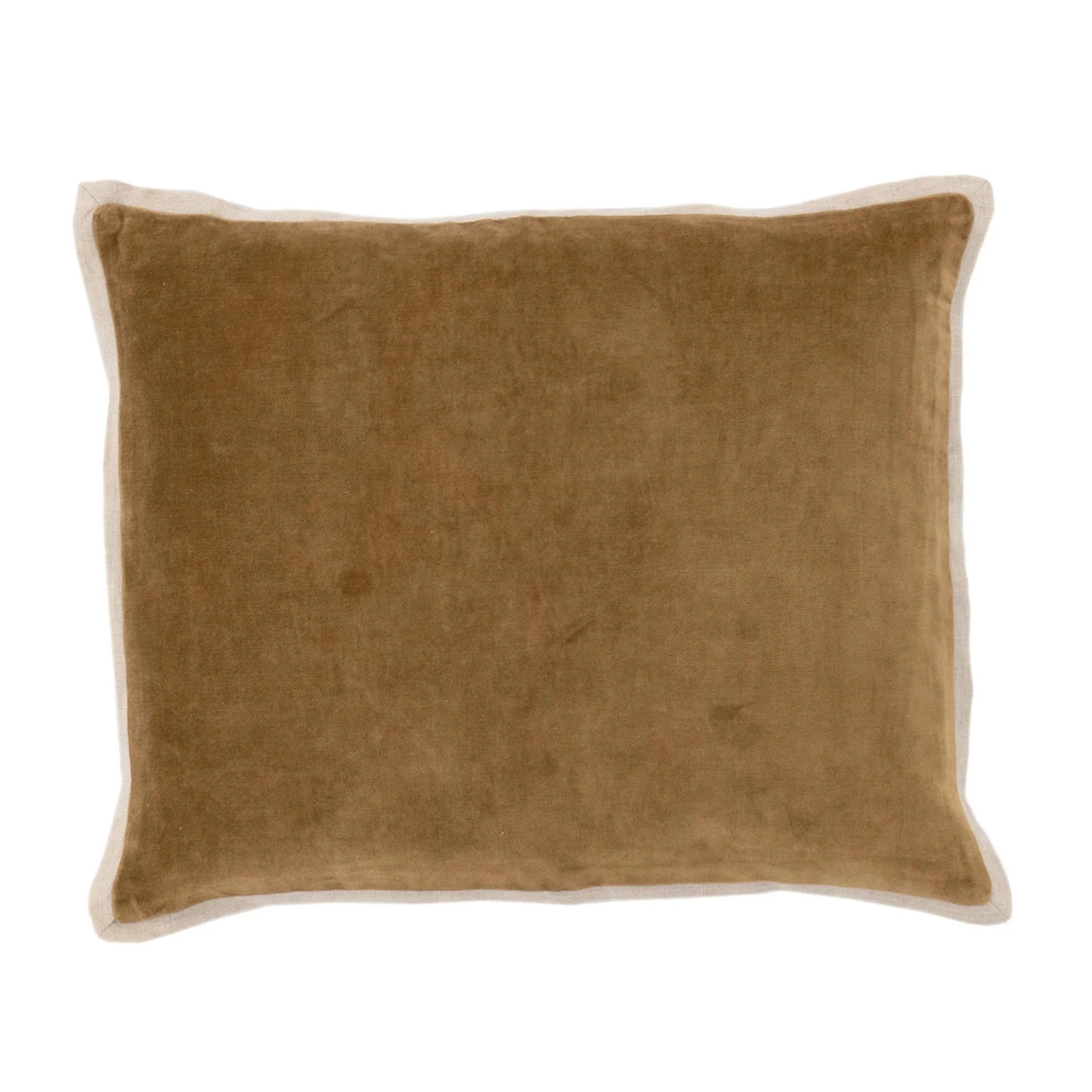 Gehry Velvet/Linen Decorative Pillow Cover | Sand - Image 2