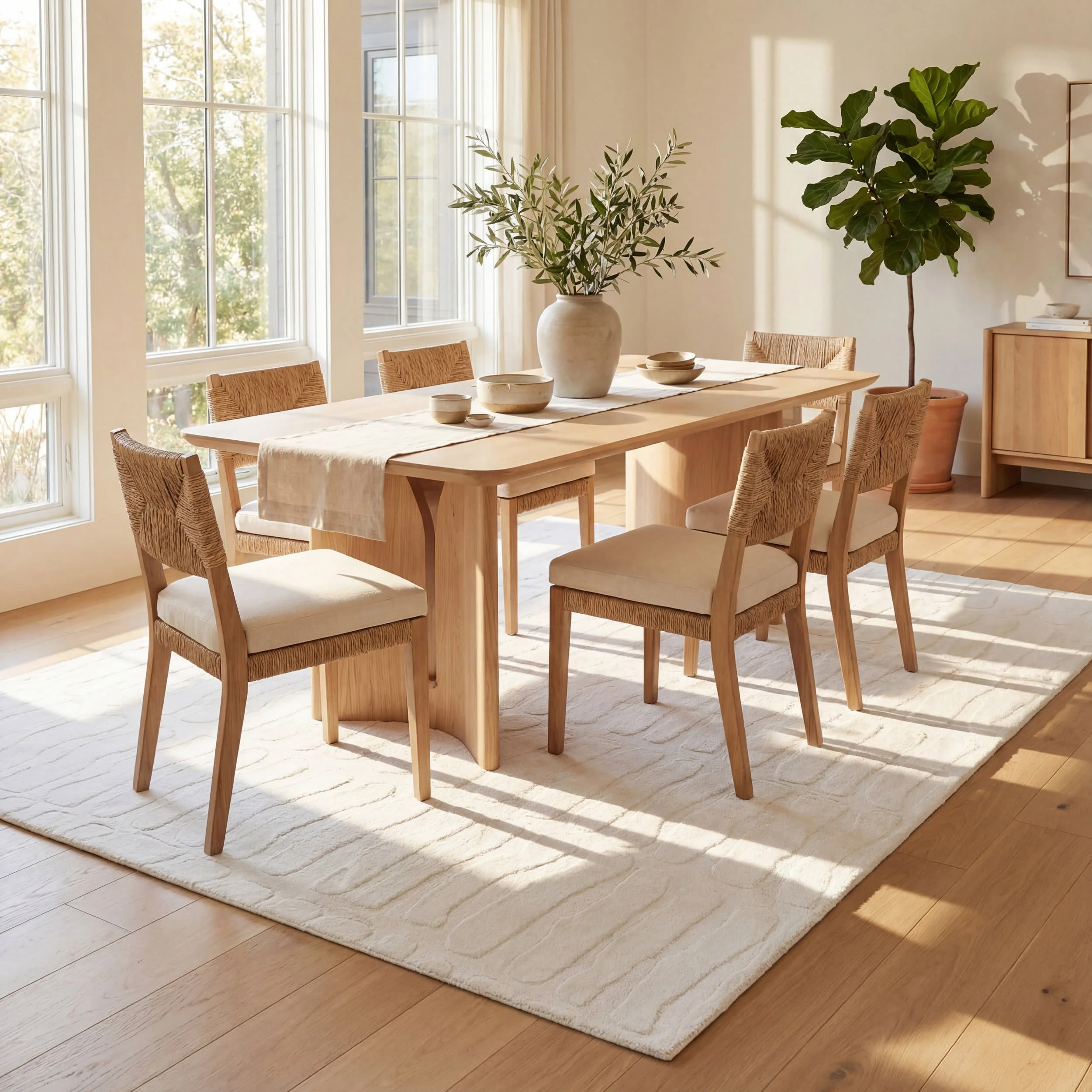 Noelle Cloud Washable Rug | Off White - Image 4