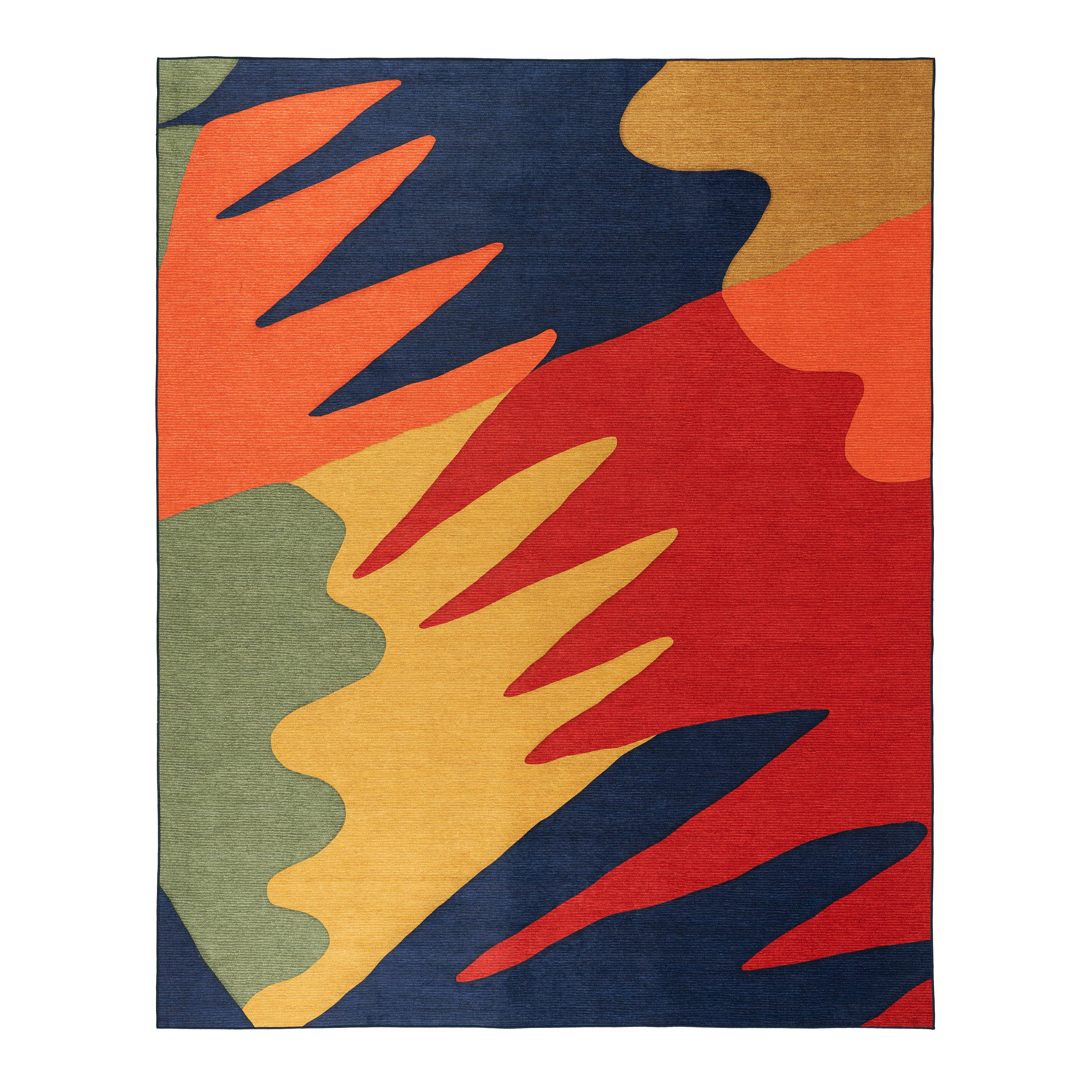 Graphic Machine Washable Rug | Multi - Image 2