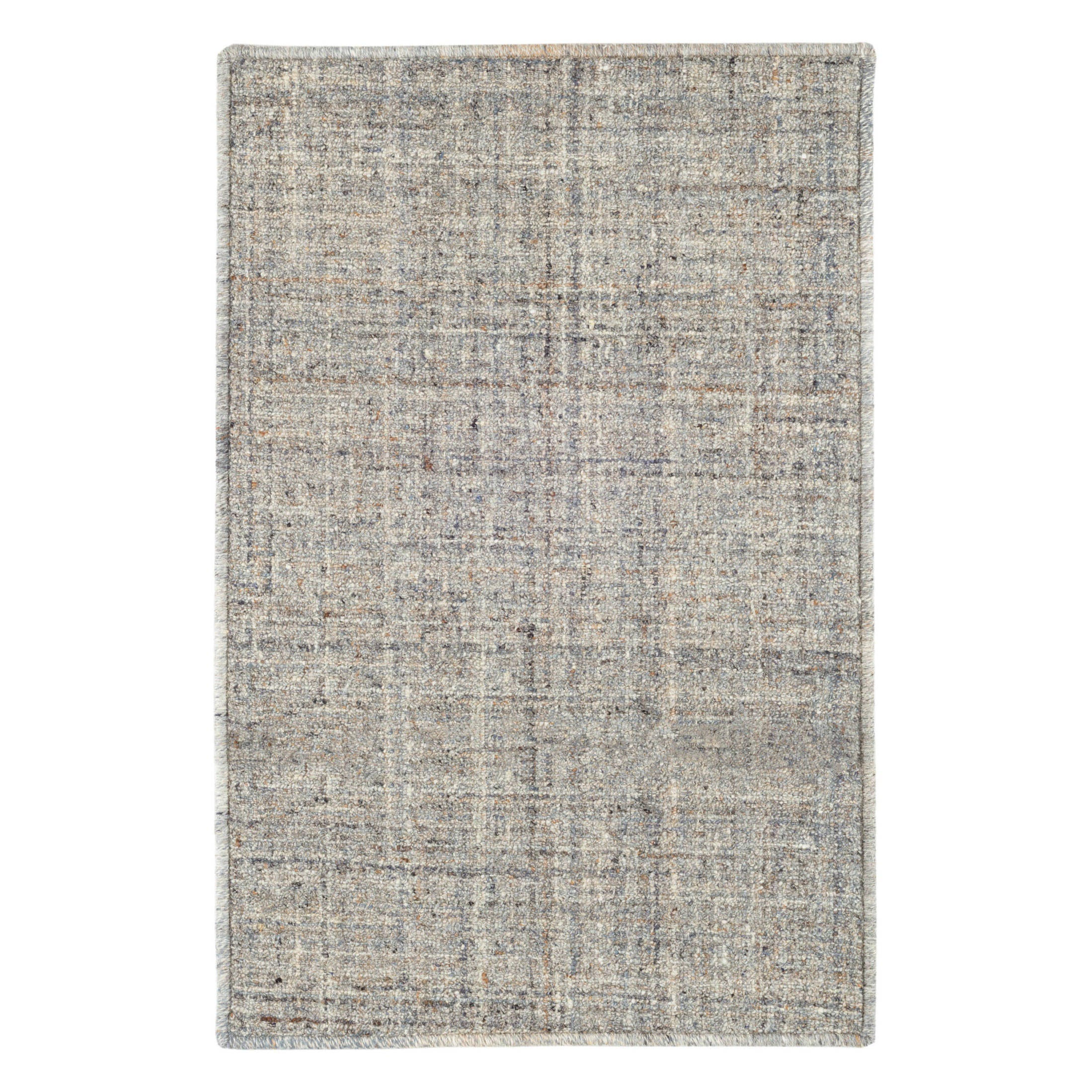 Harris Hand Micro Hooked Wool Custom Rug | Blue/Brown