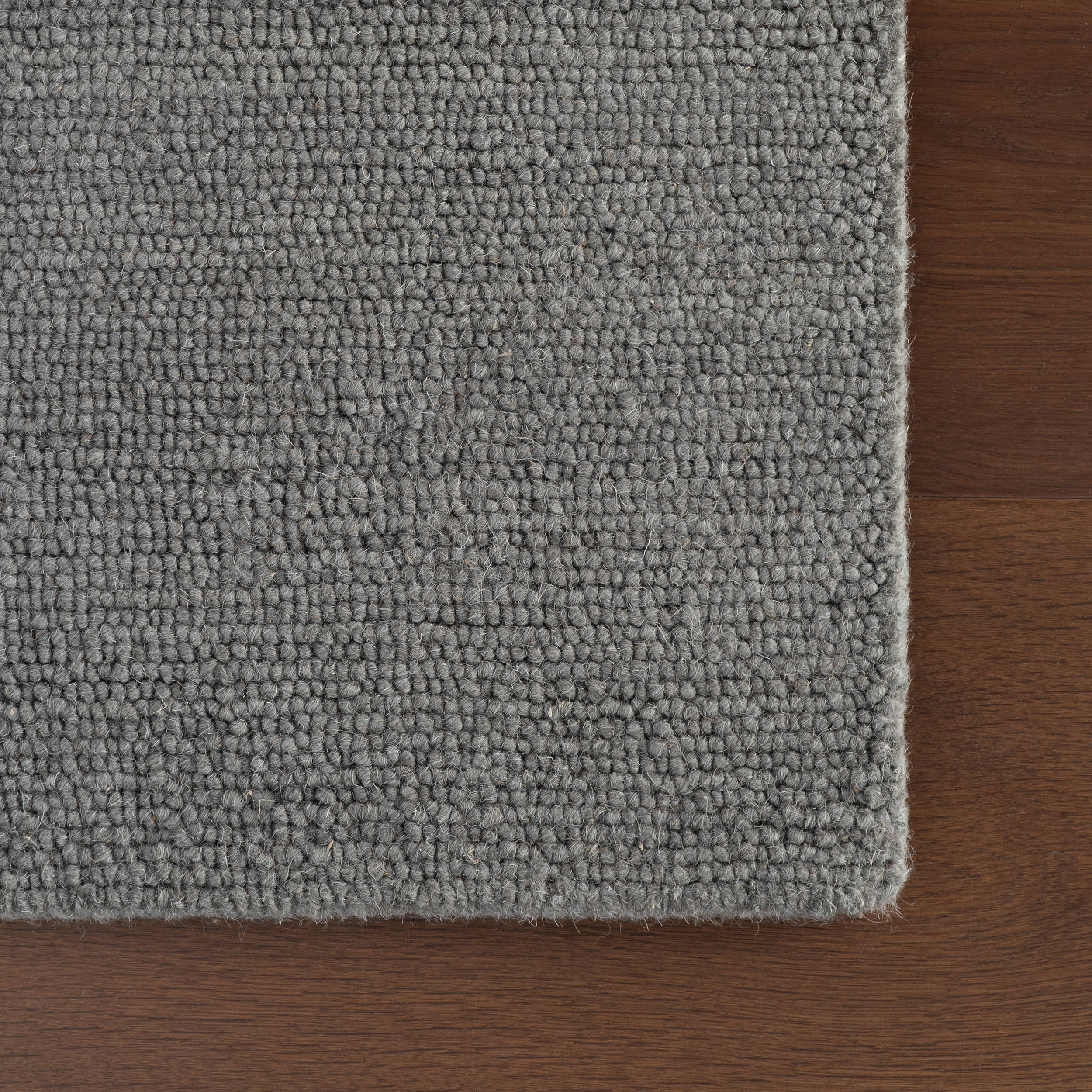Hollis Solid Wool Rug by Nate Berkus | Grey - Image 5