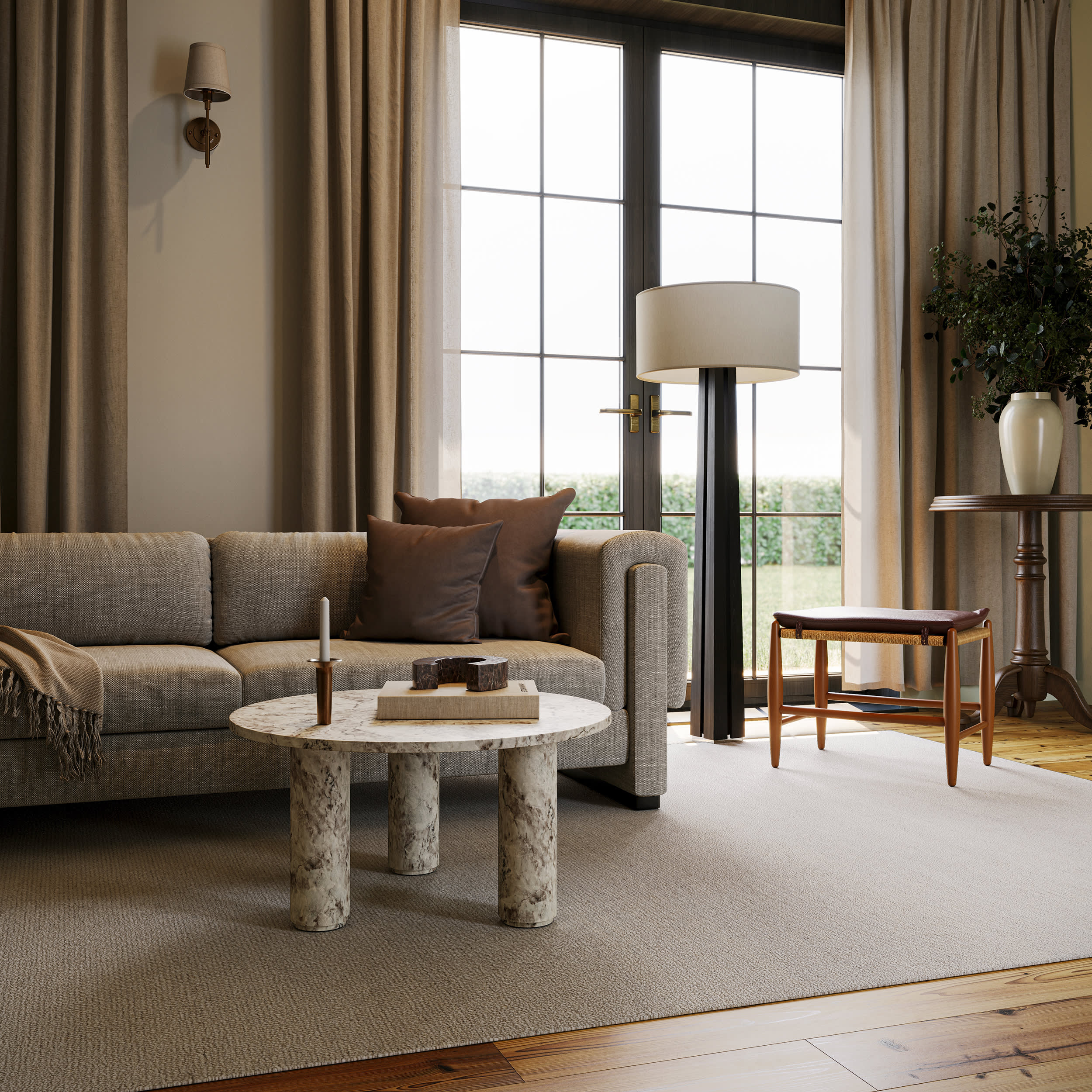 Hollis Solid Wool Rug by Nate Berkus | Ivory - Image 3