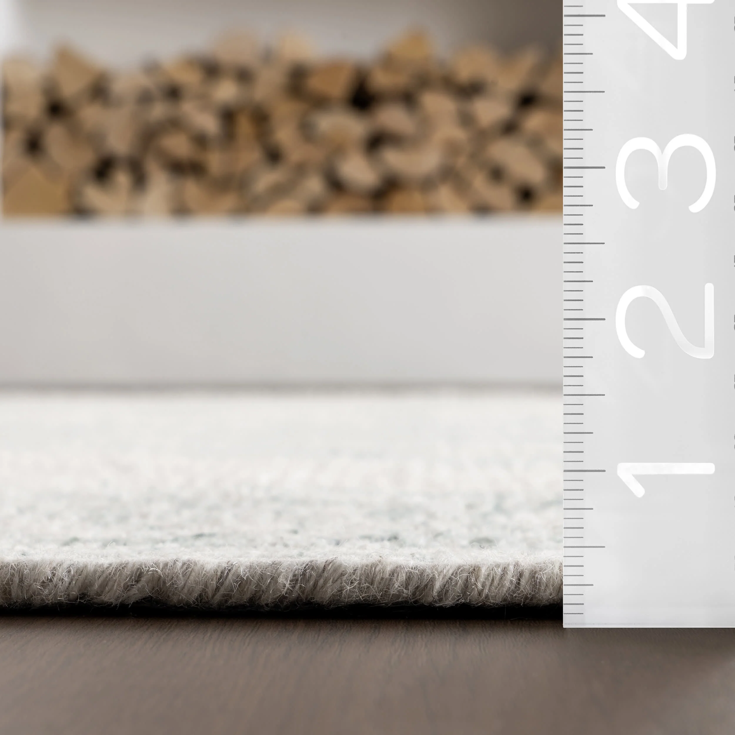Istanbul Hand Tufted Ornate Border Wool-Blend Rug | Teal - Image 7