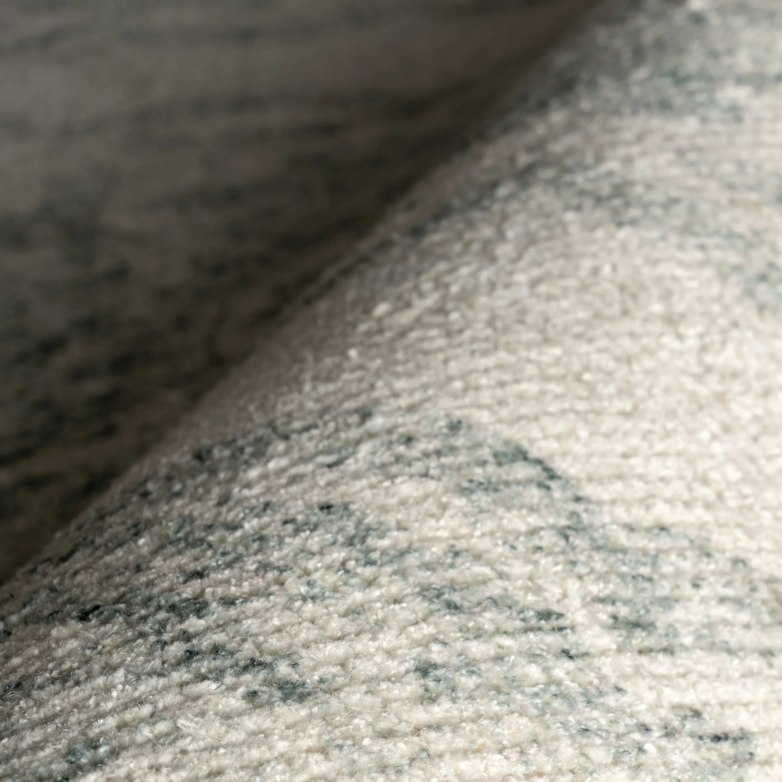 Istanbul Hand Tufted Ornate Border Wool-Blend Rug | Teal - Image 9