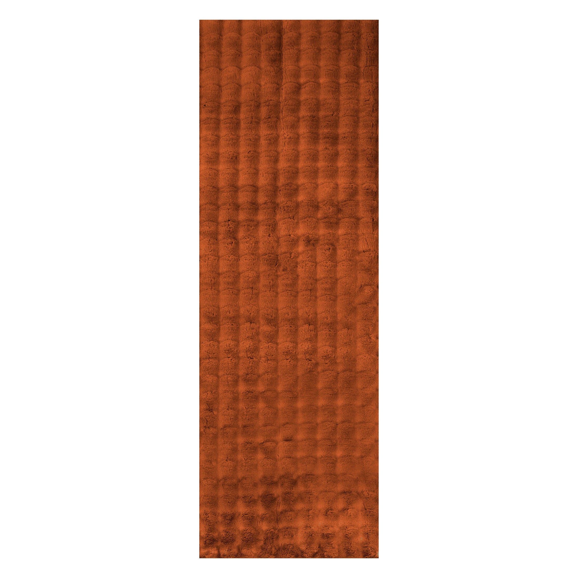 Katy Checkered Cloud Washable Rug | Brick - Image 2