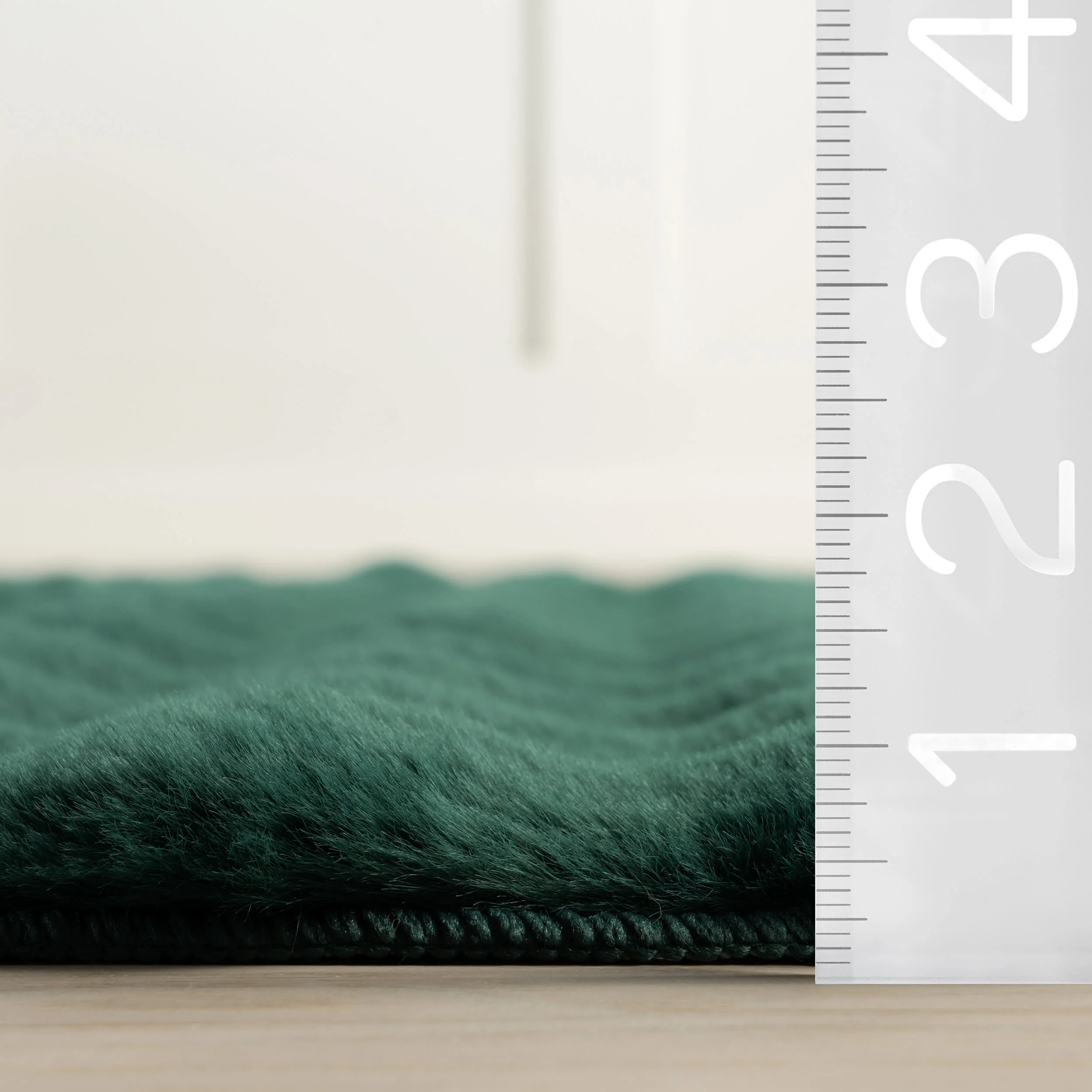 Katy Checkered Cloud Washable Rug | Hunter Green - Image 9