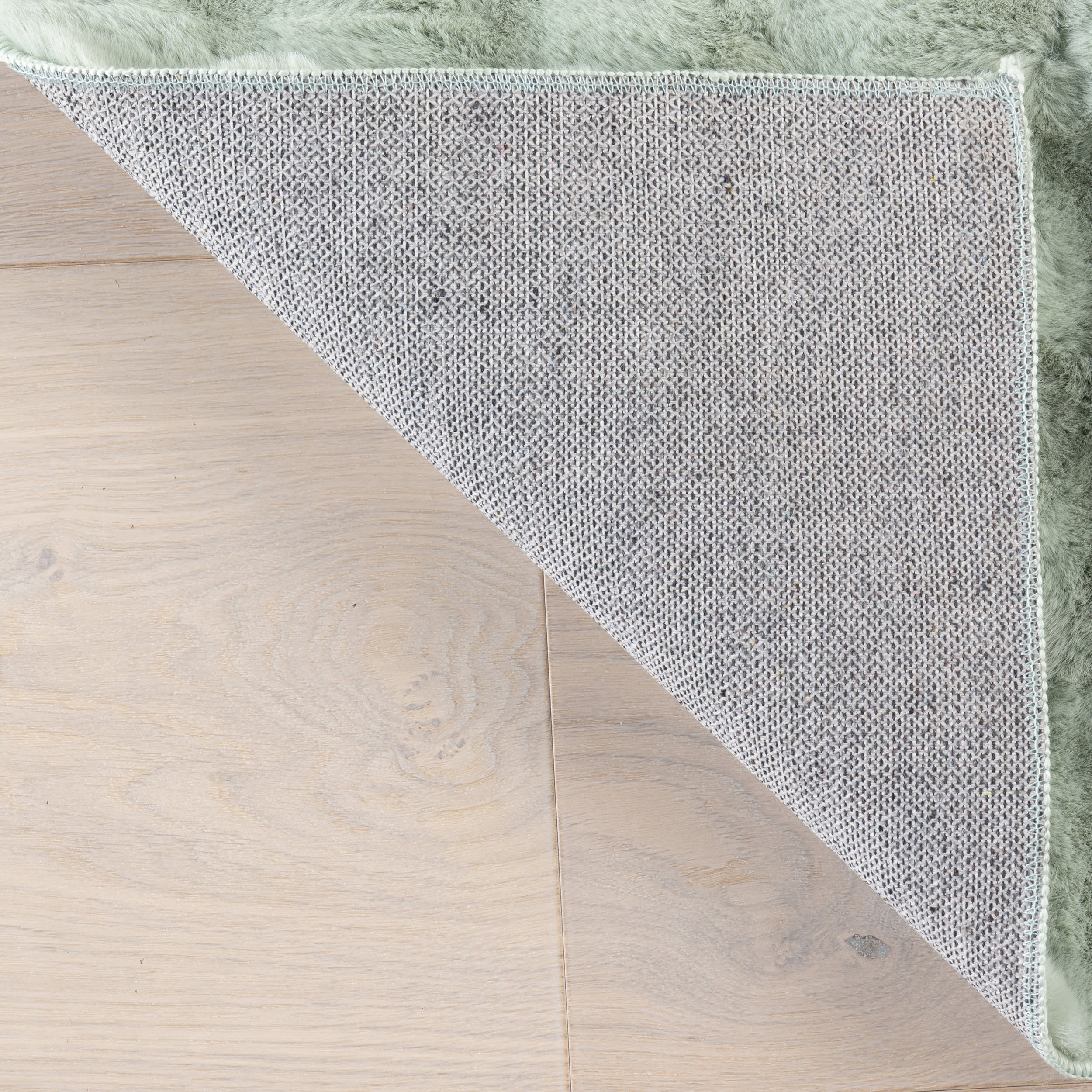 Katy Checkered Cloud Washable Rug | Mint Green - Image 7