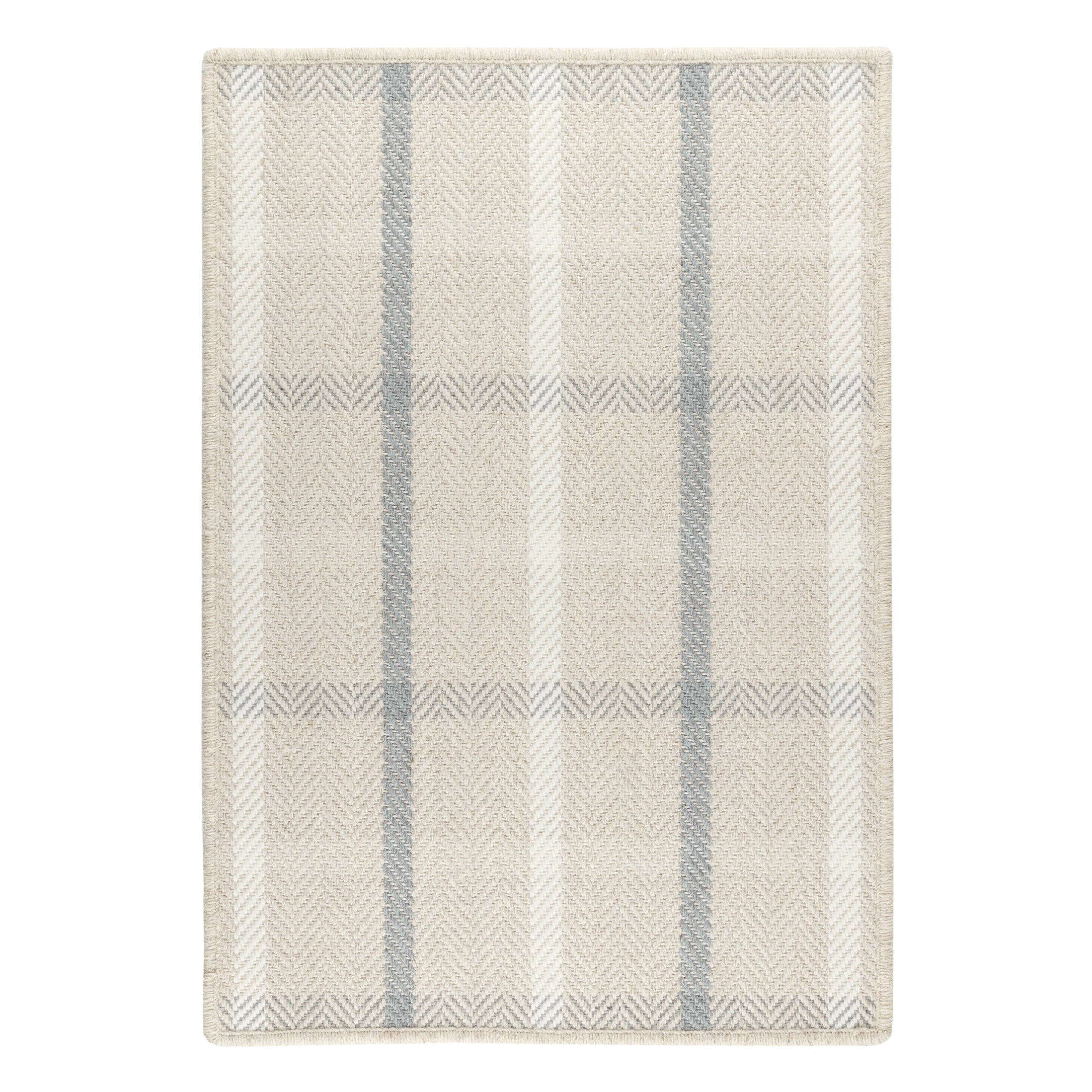Jackson Woven Wool Custom Rug | Beige/Slate