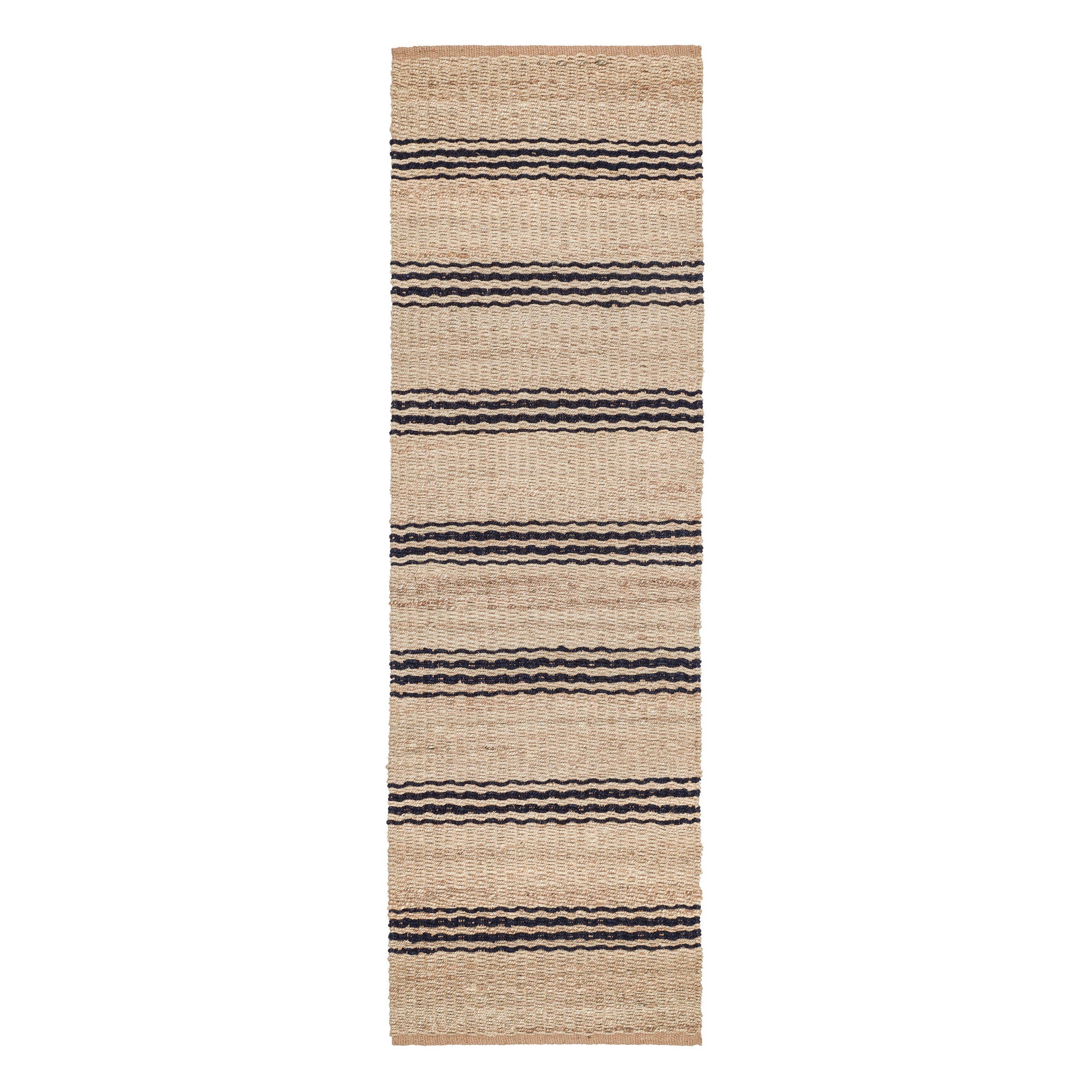 Jute Ticking Handwoven Rug | Indigo - Image 2
