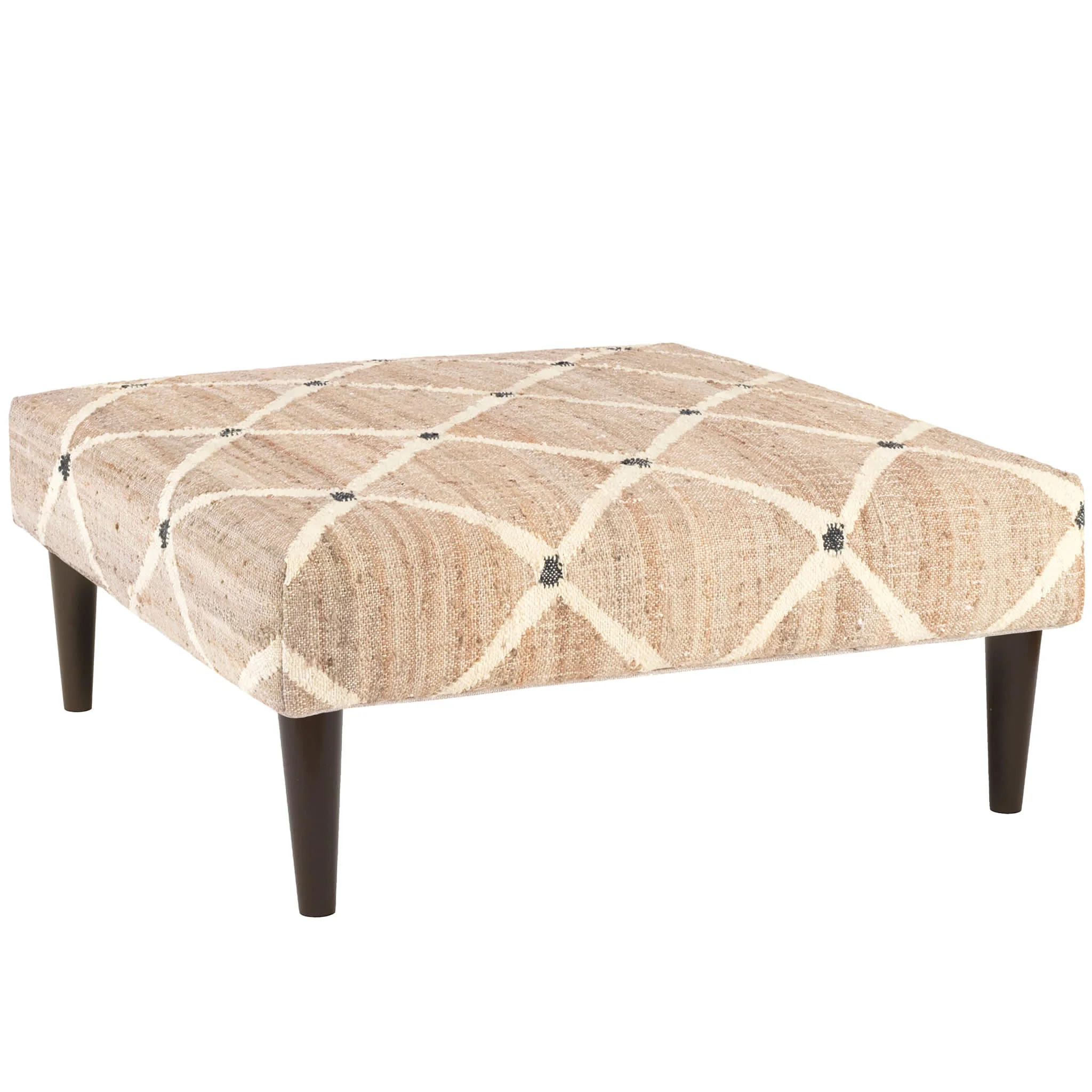 Kali Natural Custom Rug Ottoman | Natural - Image 5