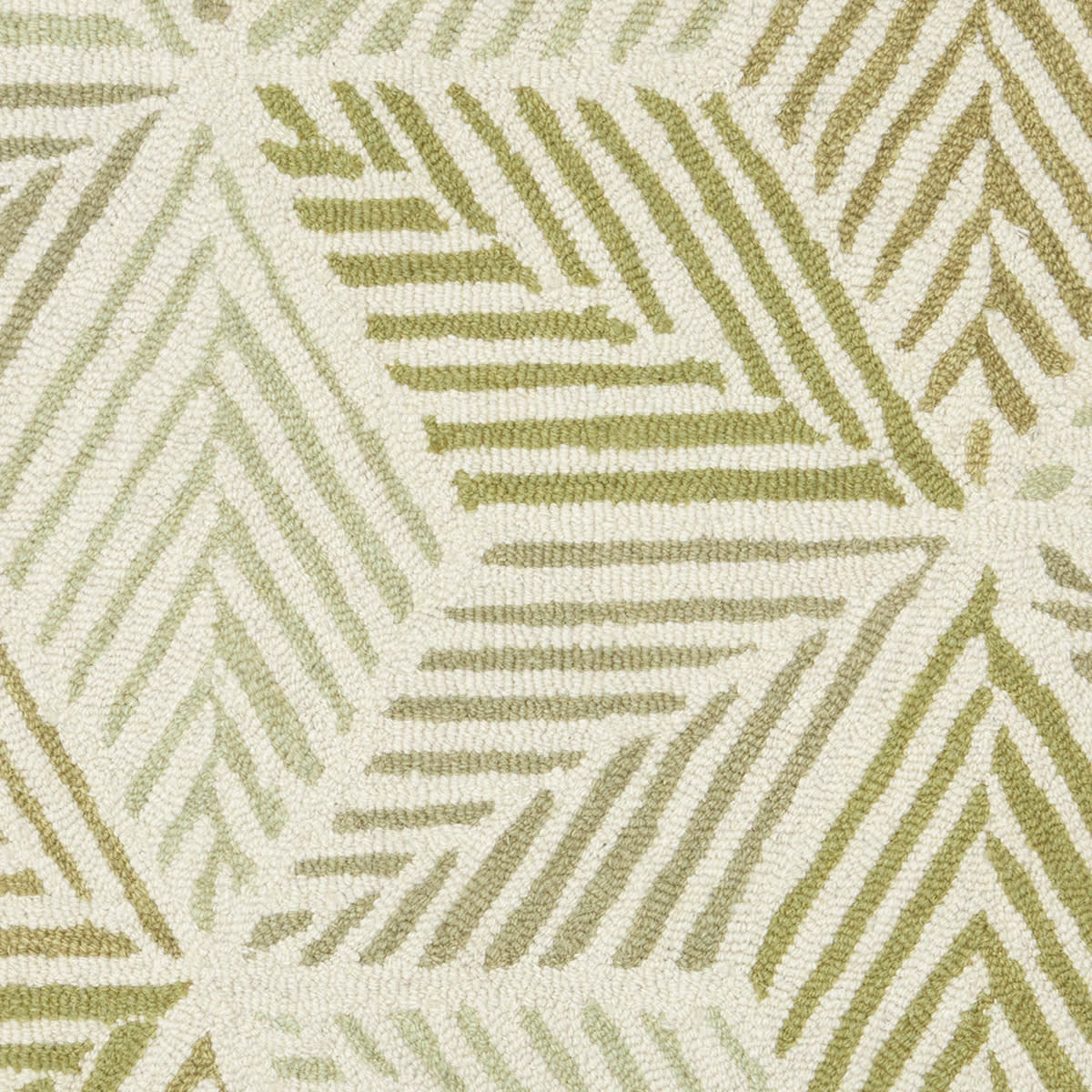 Karari Hand Hooked Wool Rug Swatch | Moss