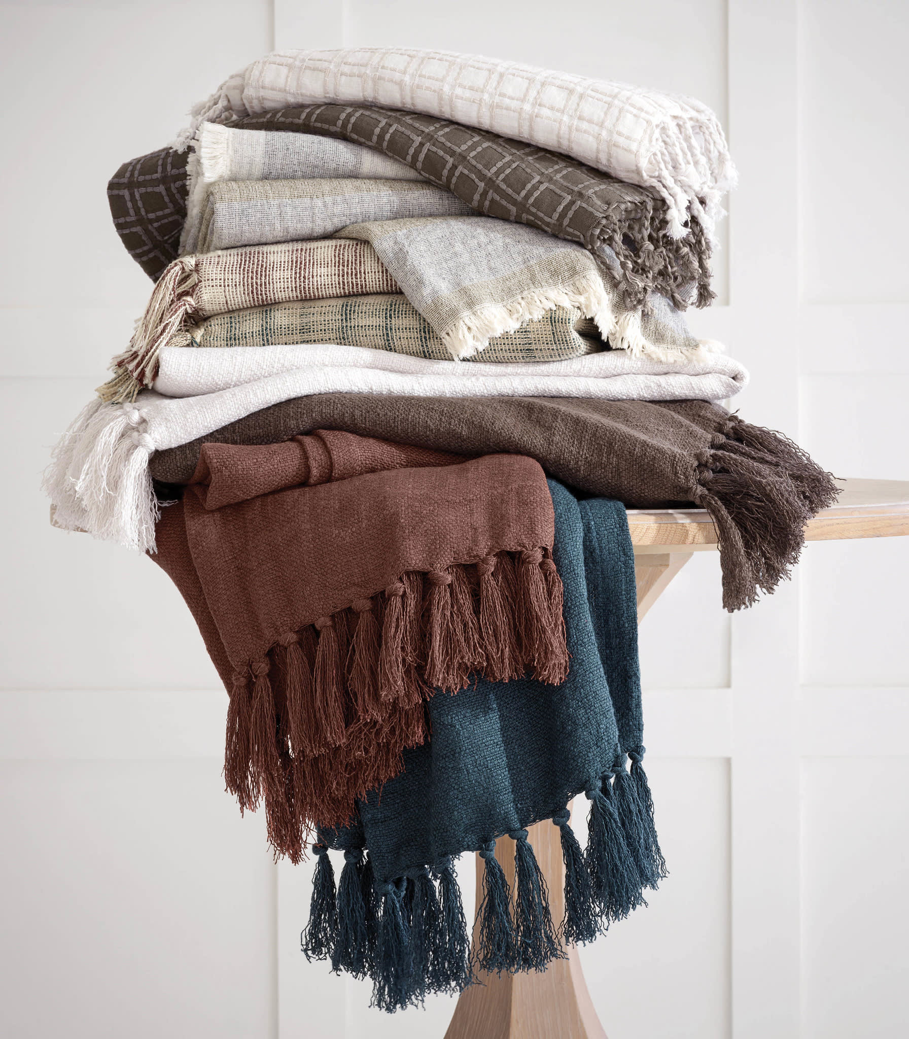 Langham Throw | Oatmeal - Image 2