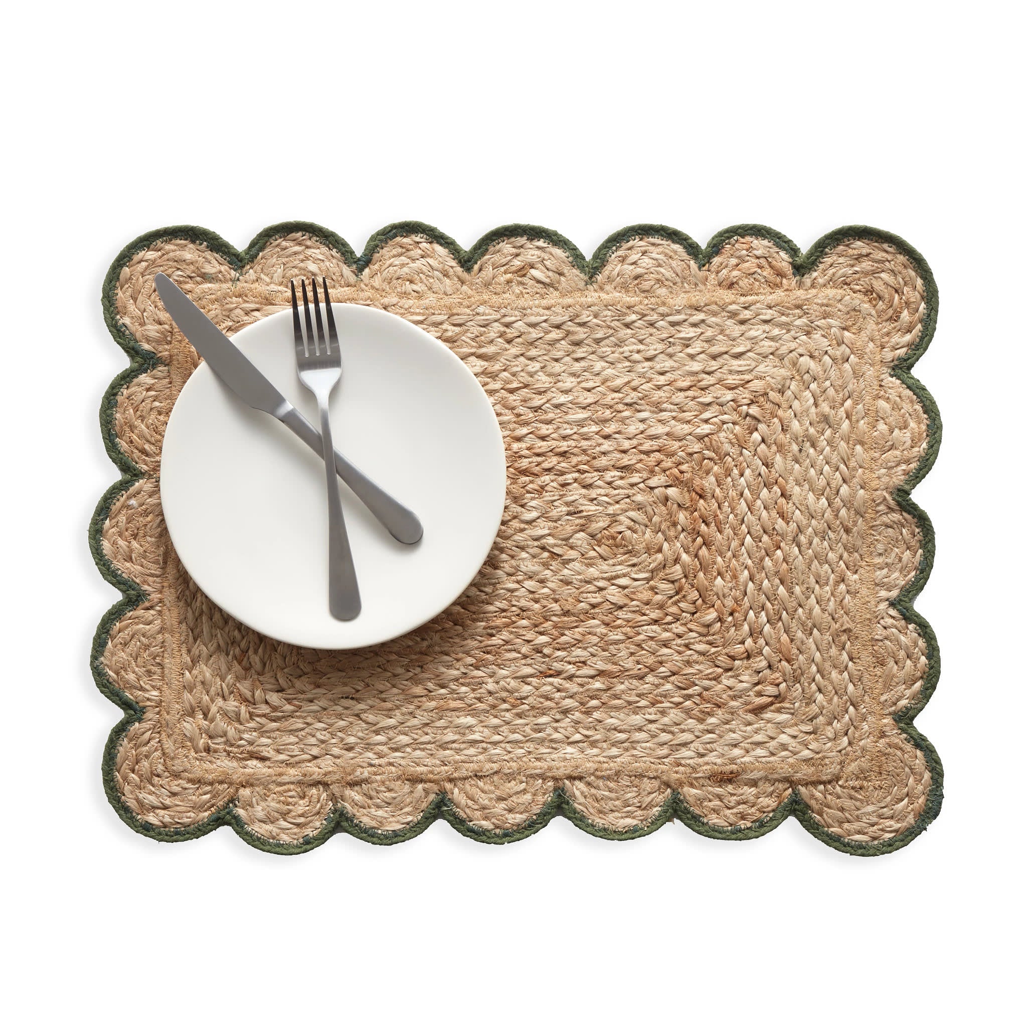 Libby Scallop Placemat Set of 4 | Sage