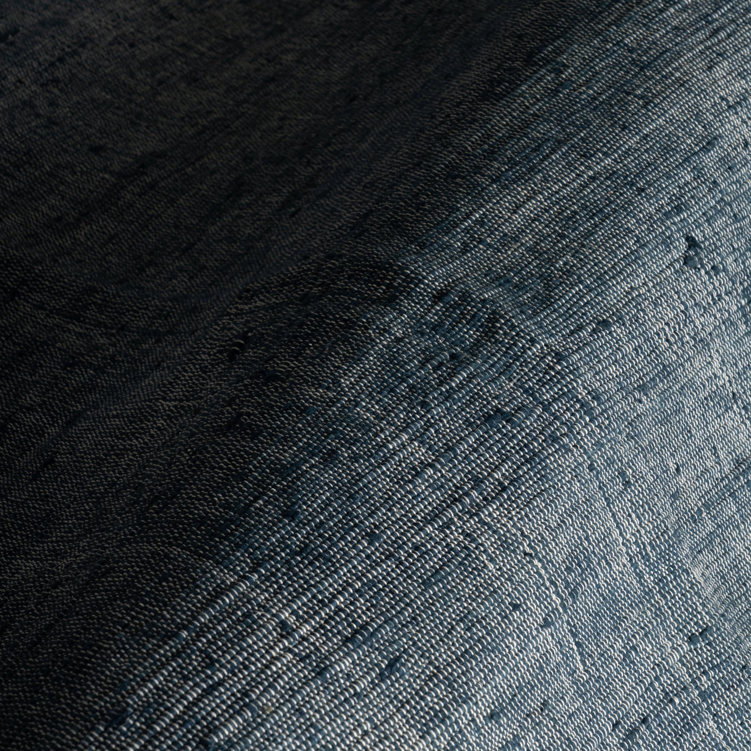 Lioro Plaid Handmade Cotton Rug | Charcoal - Image 7