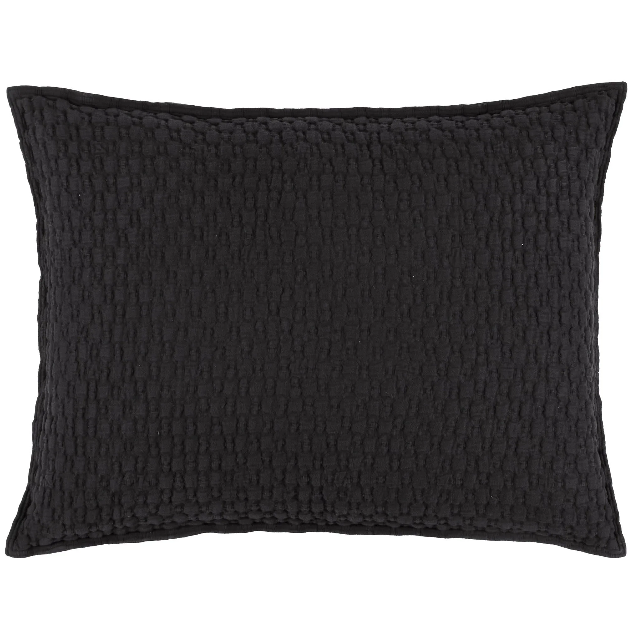 Lodi Matelasse Sham | Black - Image 2