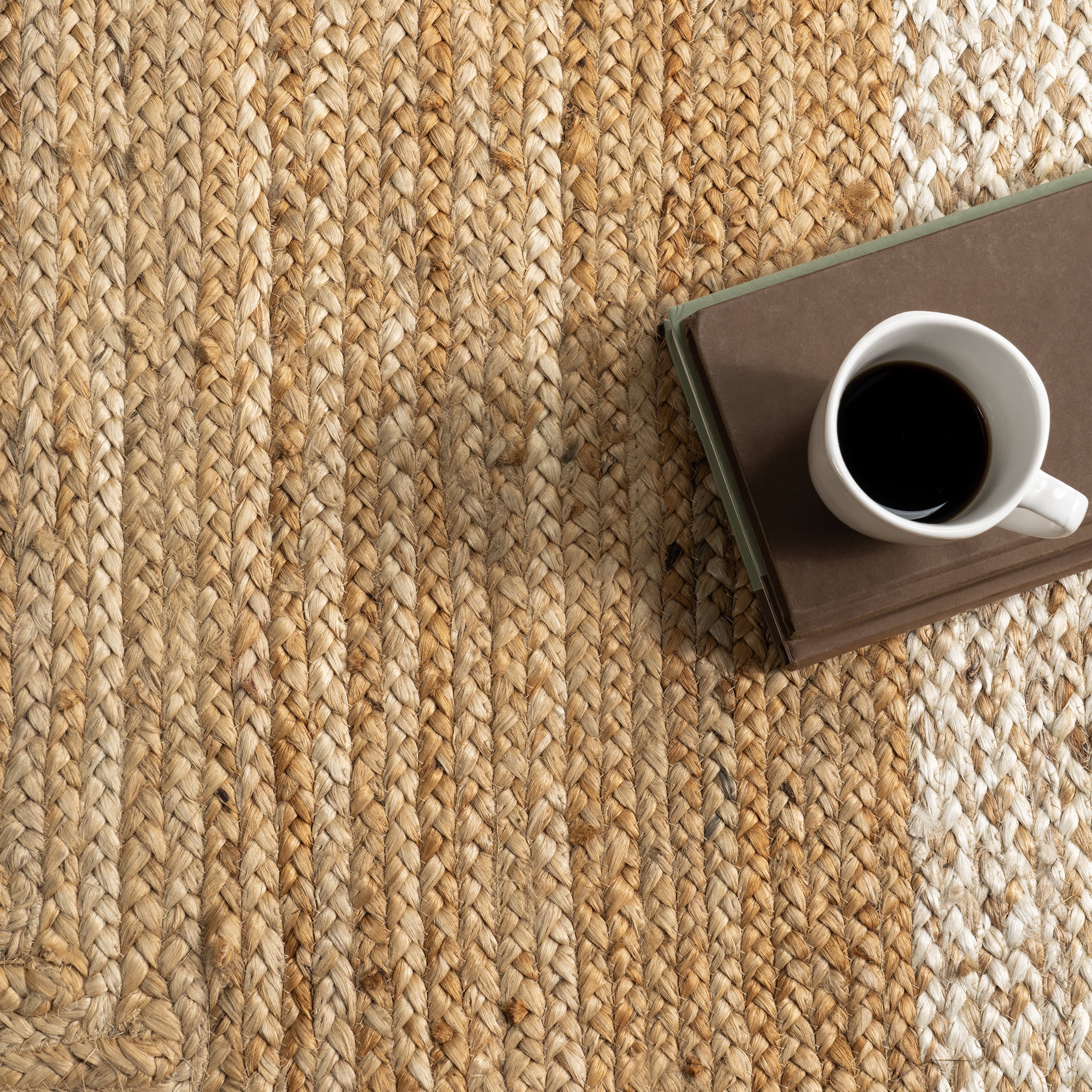 Hatchwood Bordered Jute Rug | Natural - Image 7