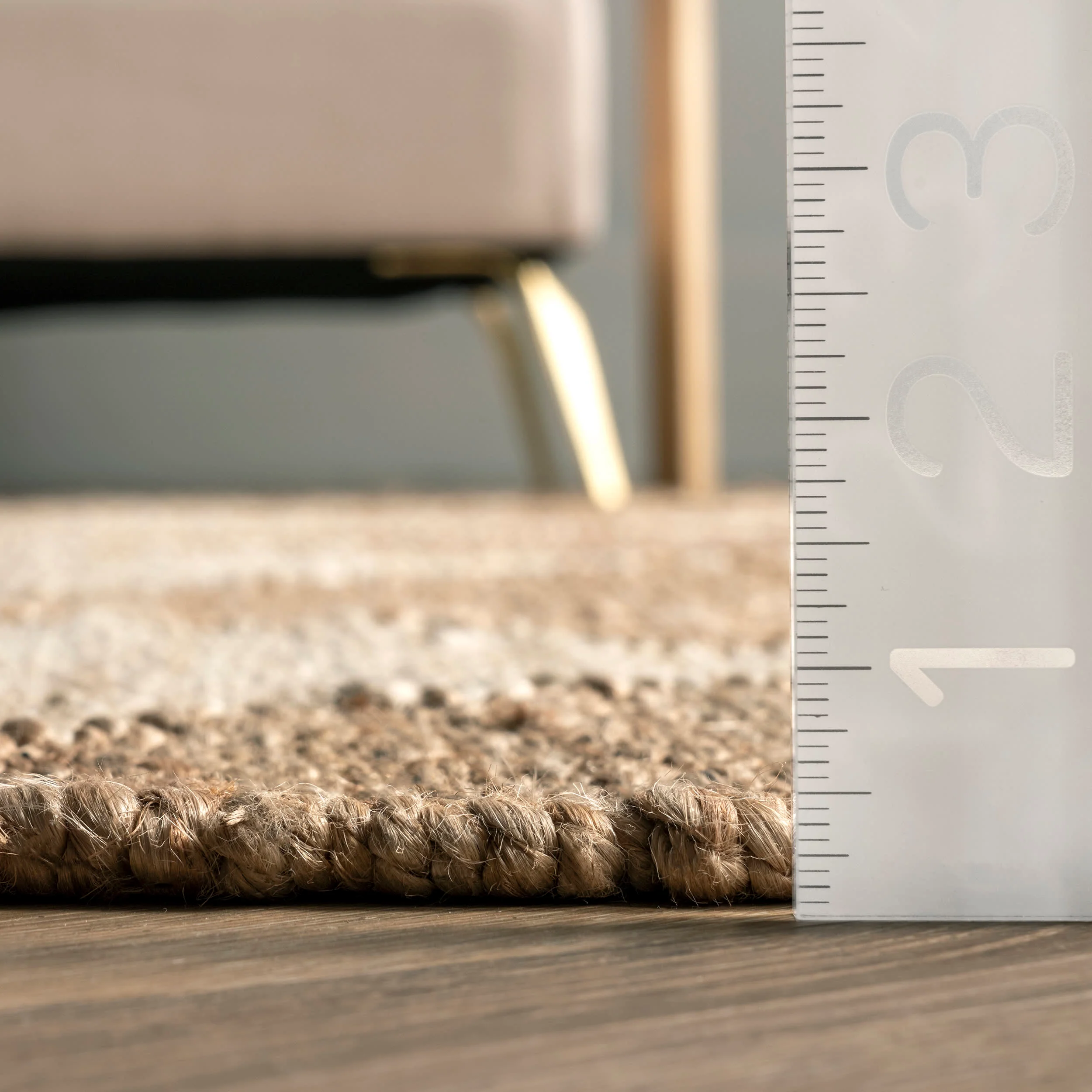 Hearth Diamond Jute Rug | Natural - Image 8