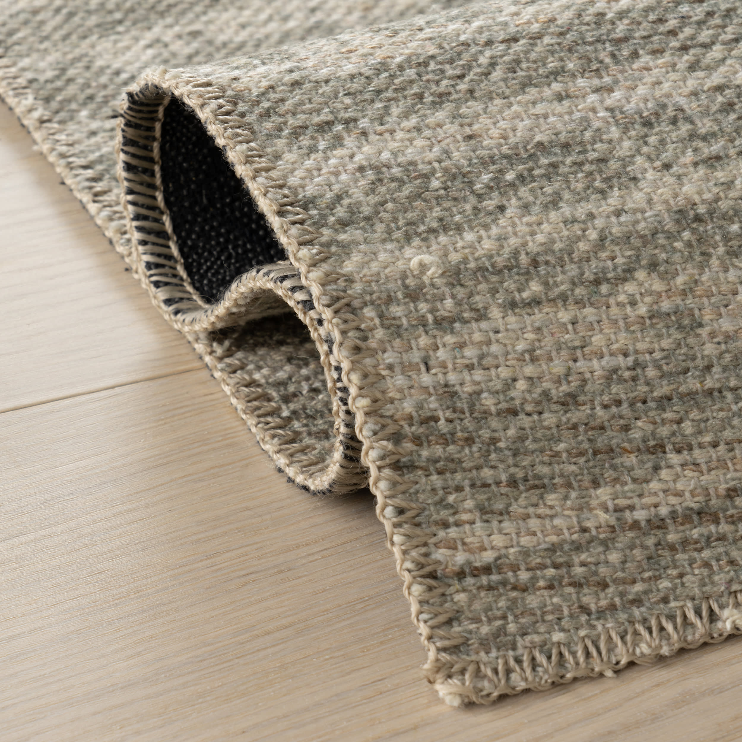 Lulwa Abstract Bohemian Washable Rug | Green - Image 9
