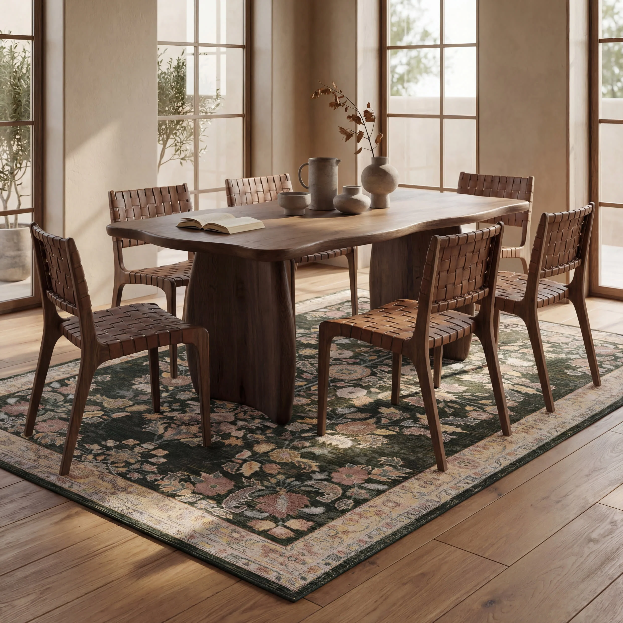 Olivejune Indoor/Outdoor Rug | Green - Image 4