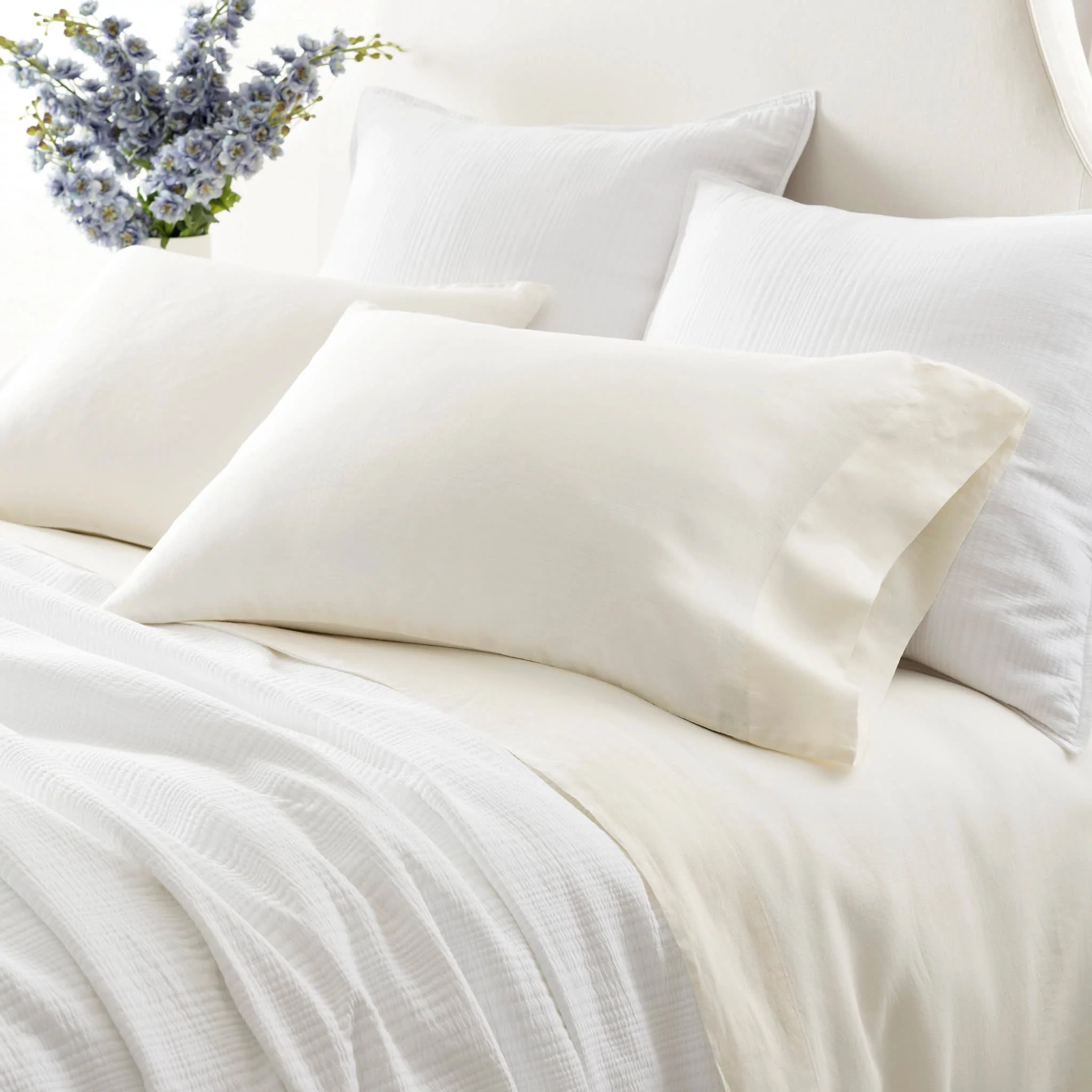 Lush Linen Pillowcases | Ivory