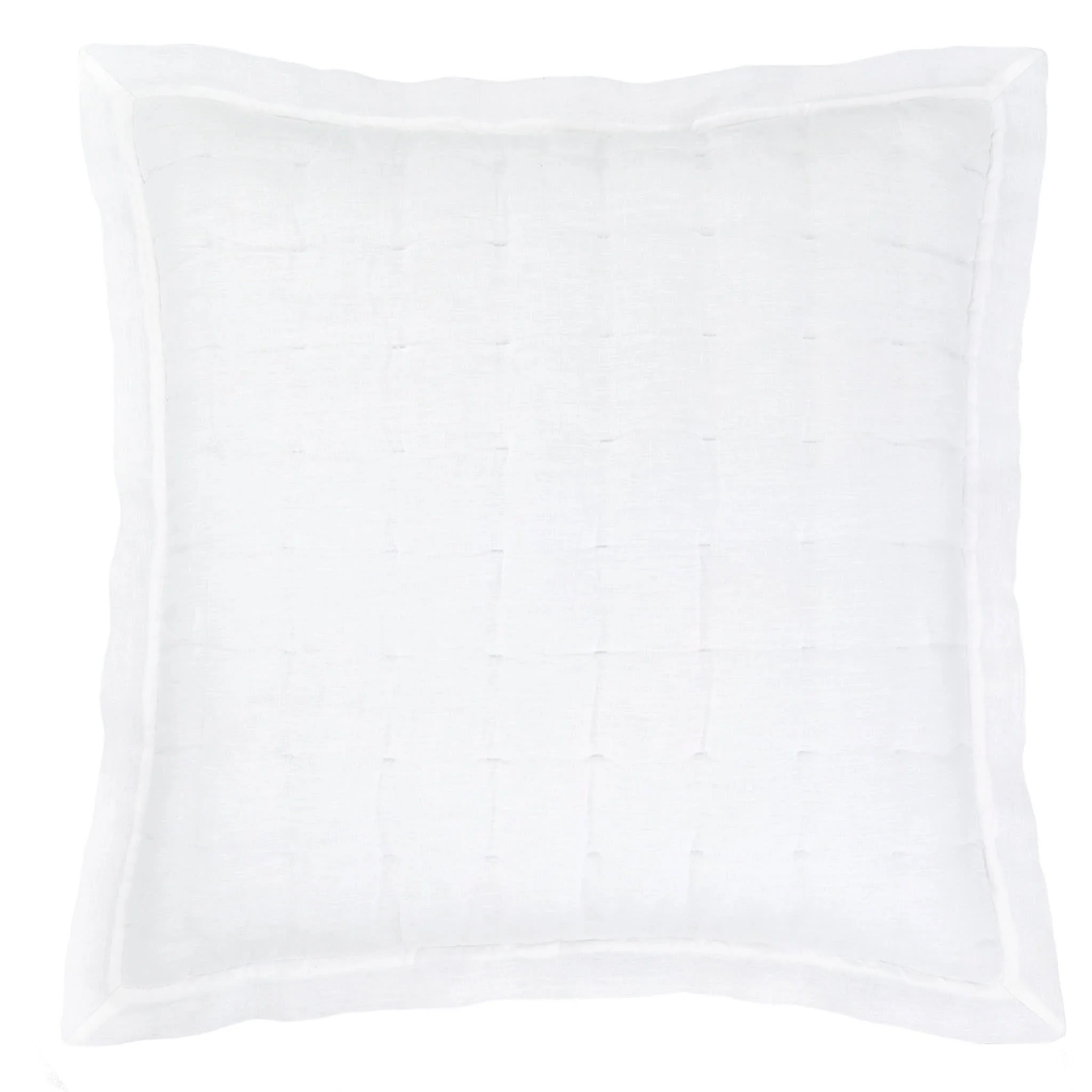 Lush Linen Puff Sham | White