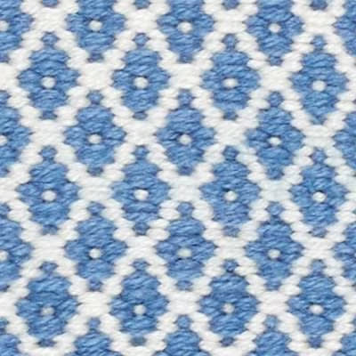Mainsail Handwoven Indoor/Outdoor Rug Swatch | French Blue