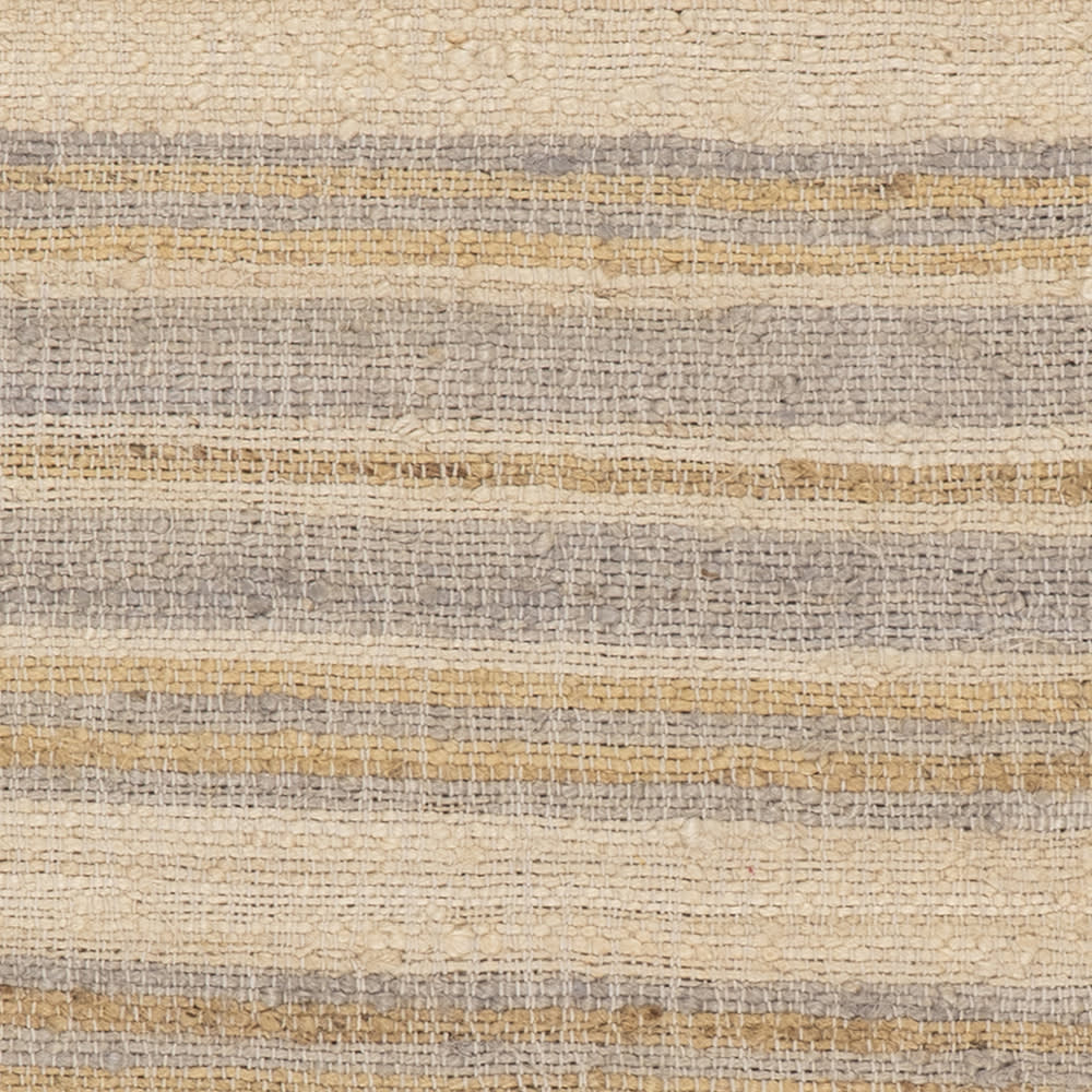 Marn Striped Handmade Jute Rug Swatch | Sand