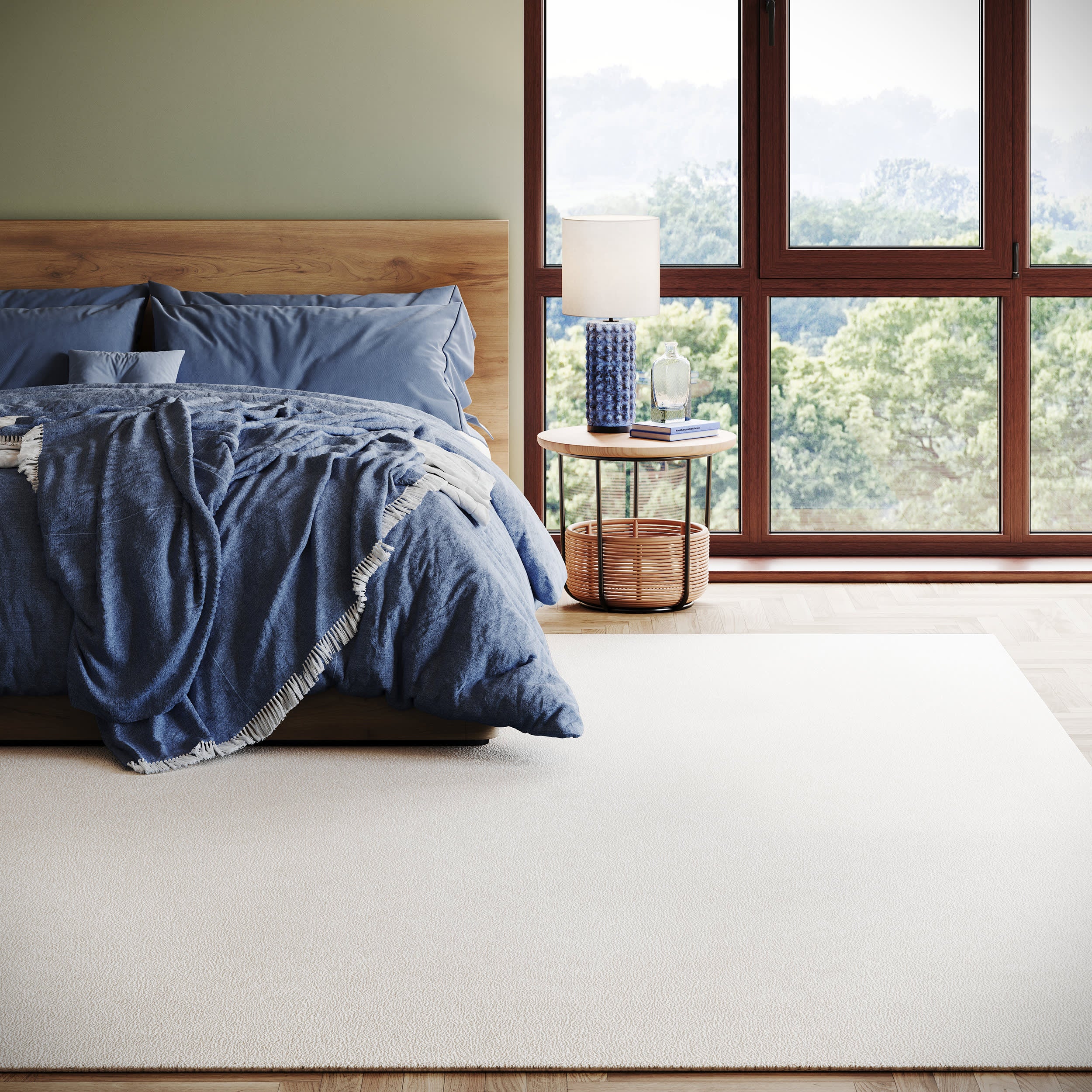 Orin Hand Tufted Wool Rug | Ivory - Image 3