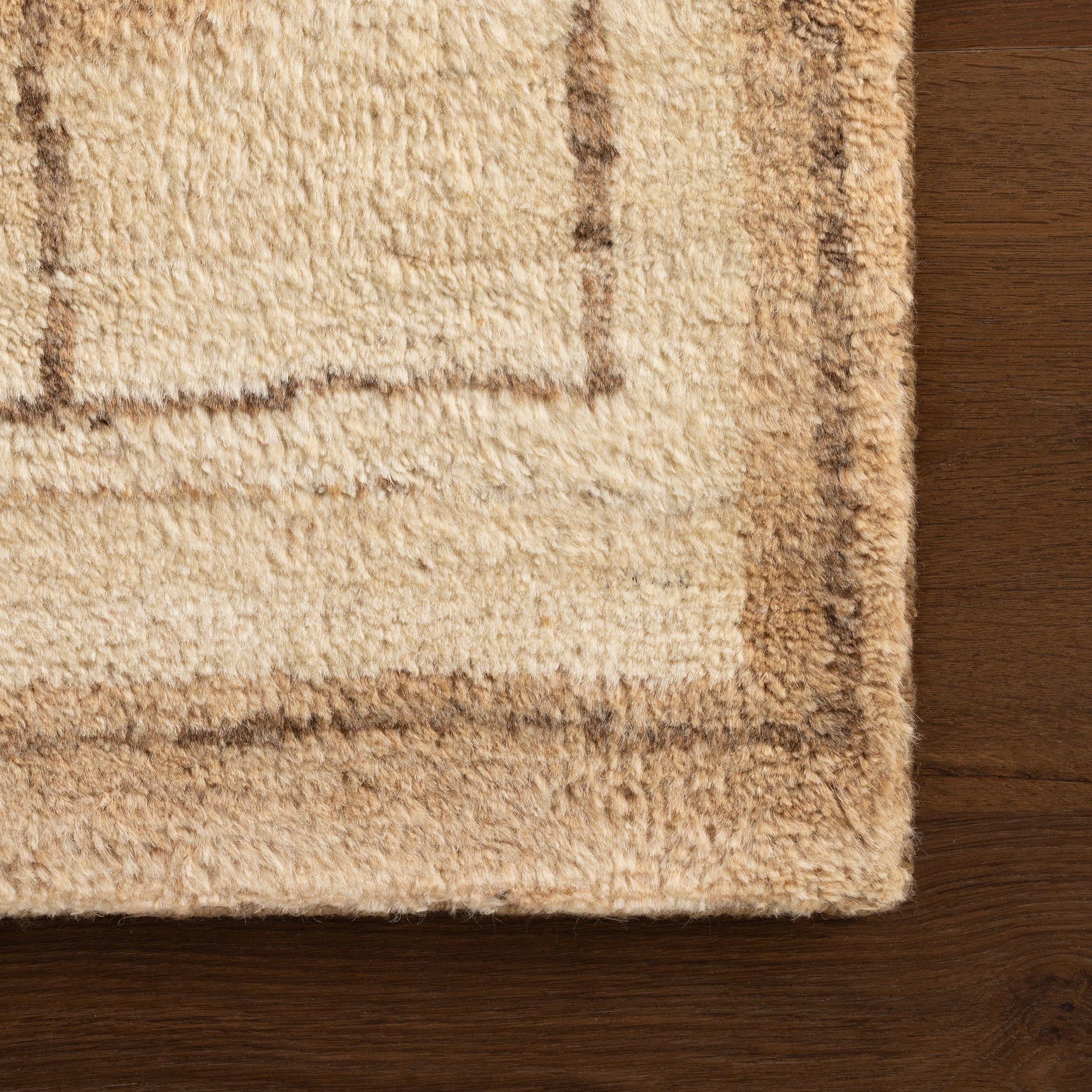 Mela Modern Bordered Rug | Brown - Image 3