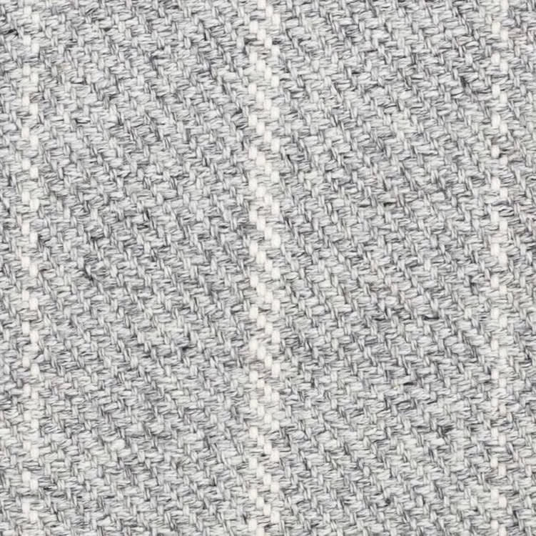 Melange Stripe Handwoven Indoor/Outdoor Rug Swatch | Grey/Ivory
