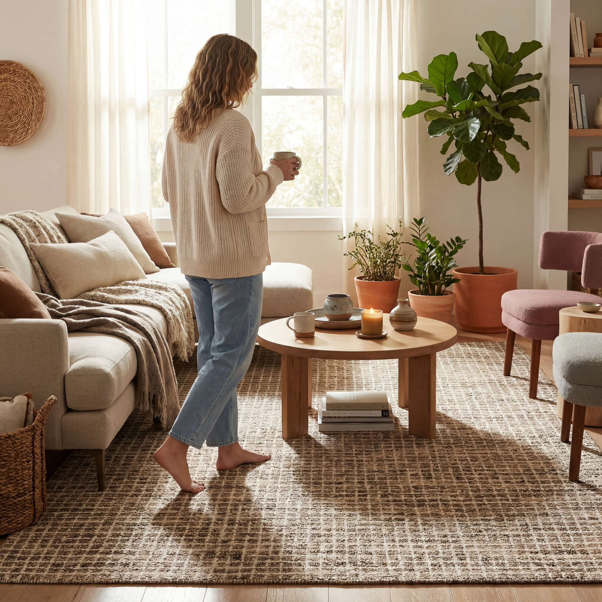 Clayborne Hand Tufted Wool Rug | Brown - Image 9