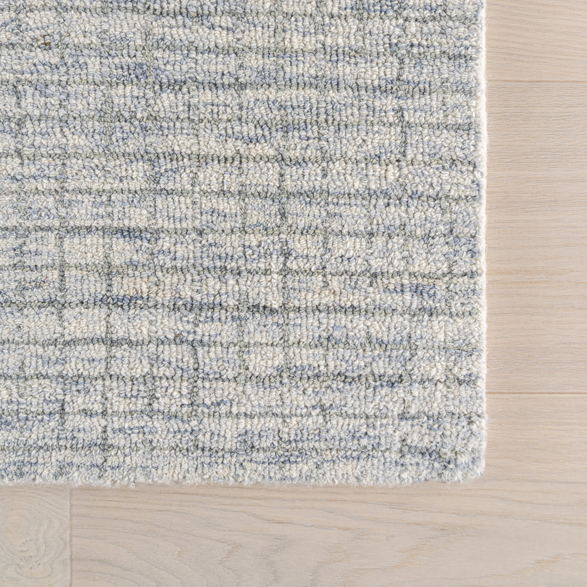 Clayborne Hand Tufted Wool Rug | Light Blue & Grey - Image 7