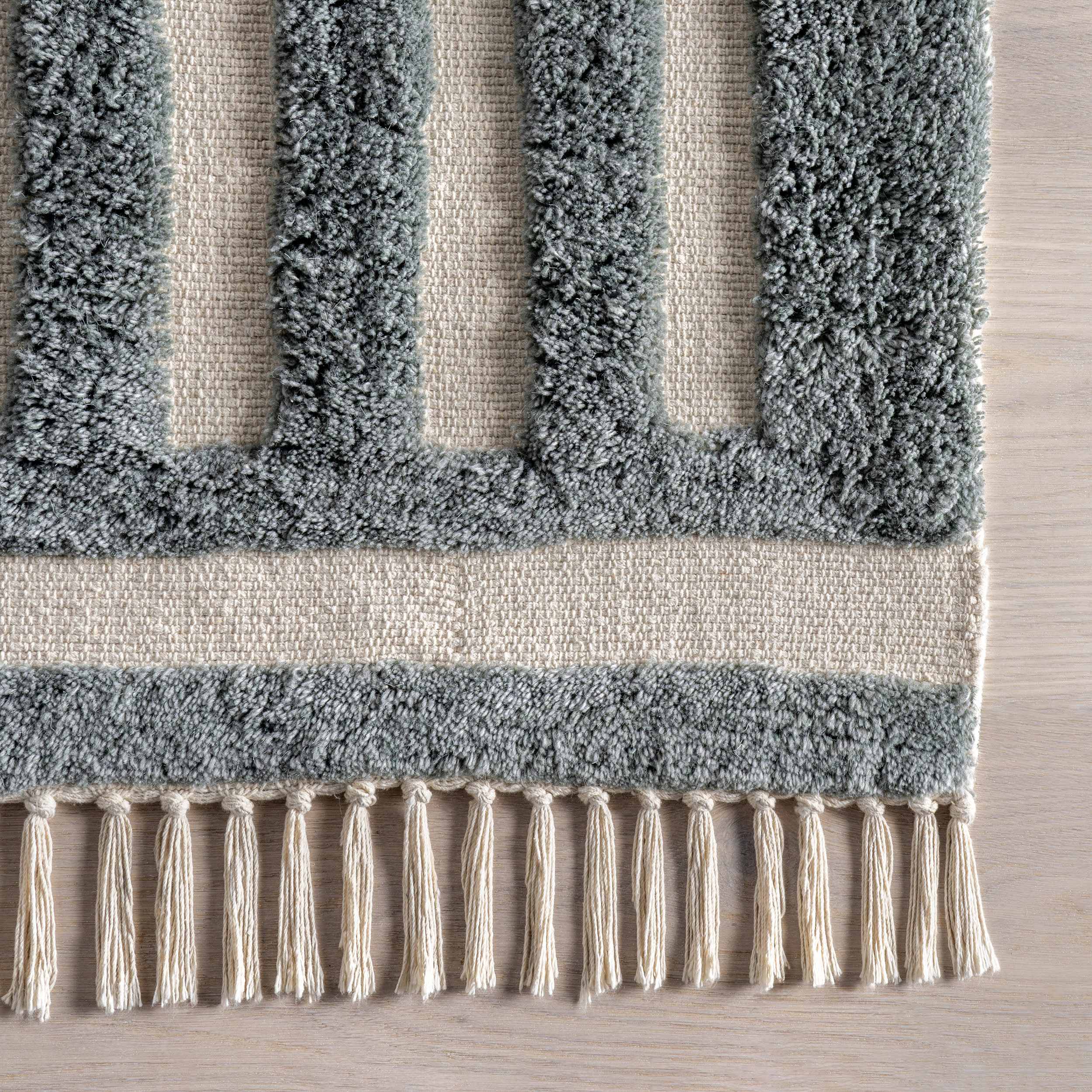 Myrick Hand Tufted Cotton Rug | Teal - Image 6