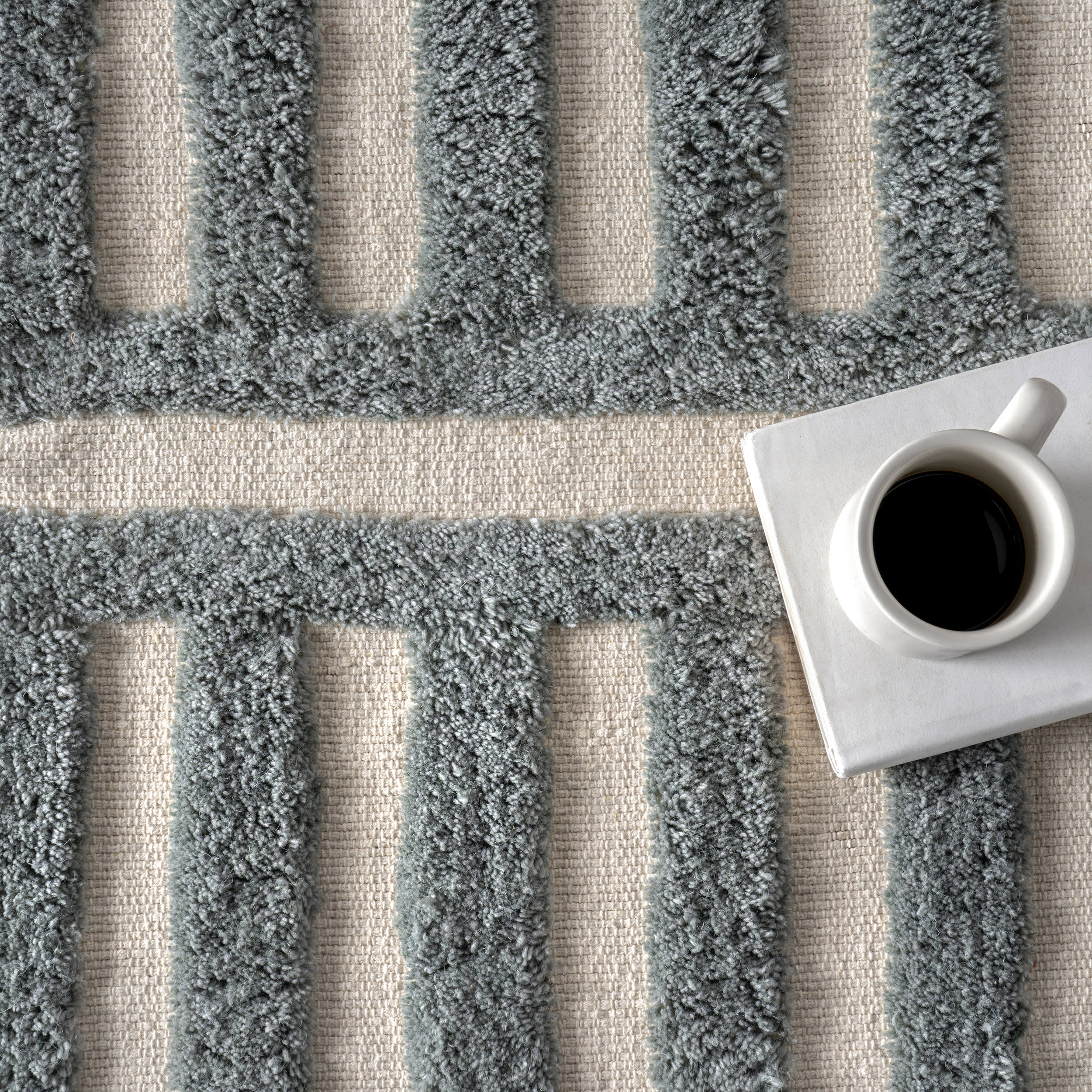 Myrick Hand Tufted Cotton Rug | Teal - Image 8