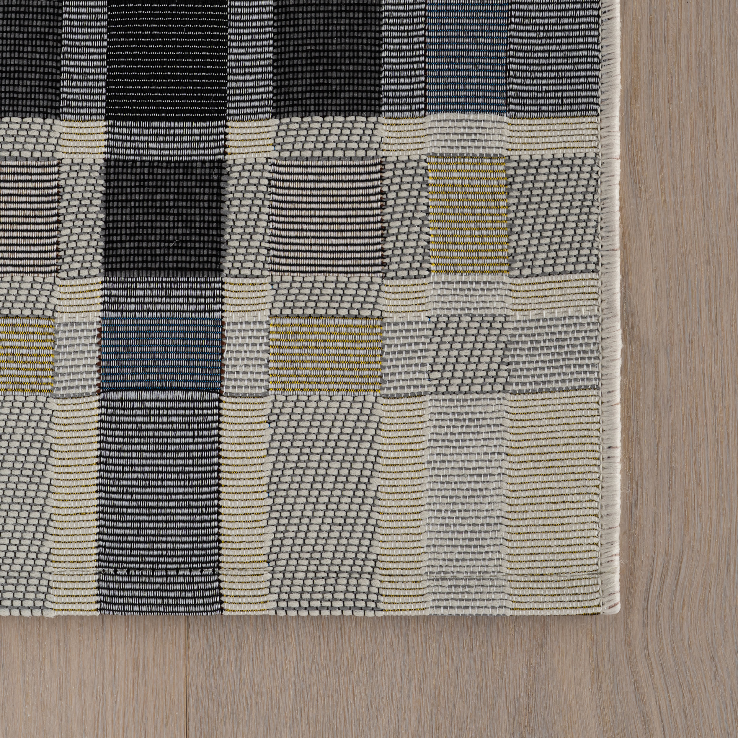 Mesael Modern Plaid Indoor Rug | Blue - Image 4