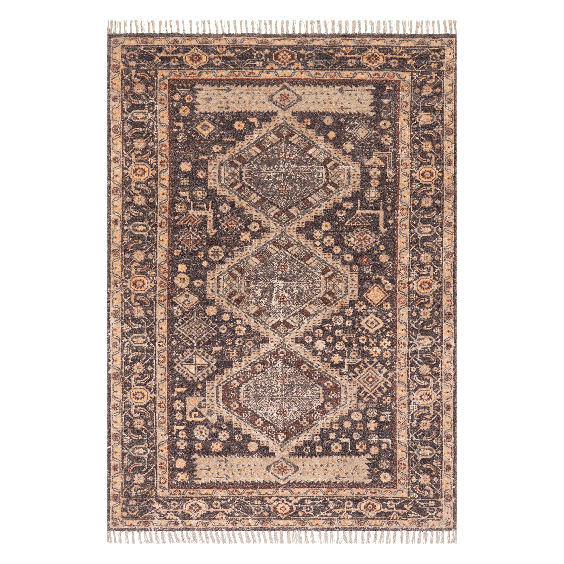 Mire Vintage Handmade Cotton Rug | Eggplant