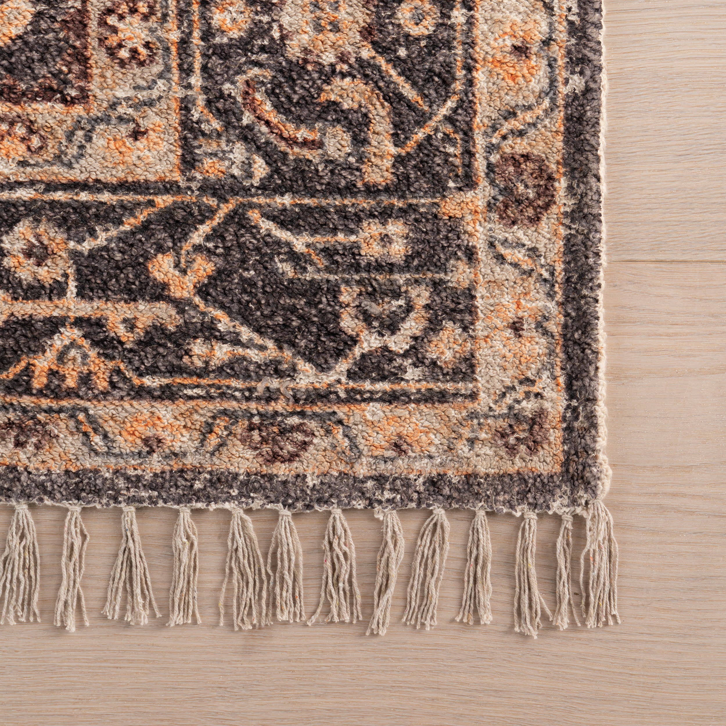 Mire Vintage Handmade Cotton Rug | Eggplant - Image 4