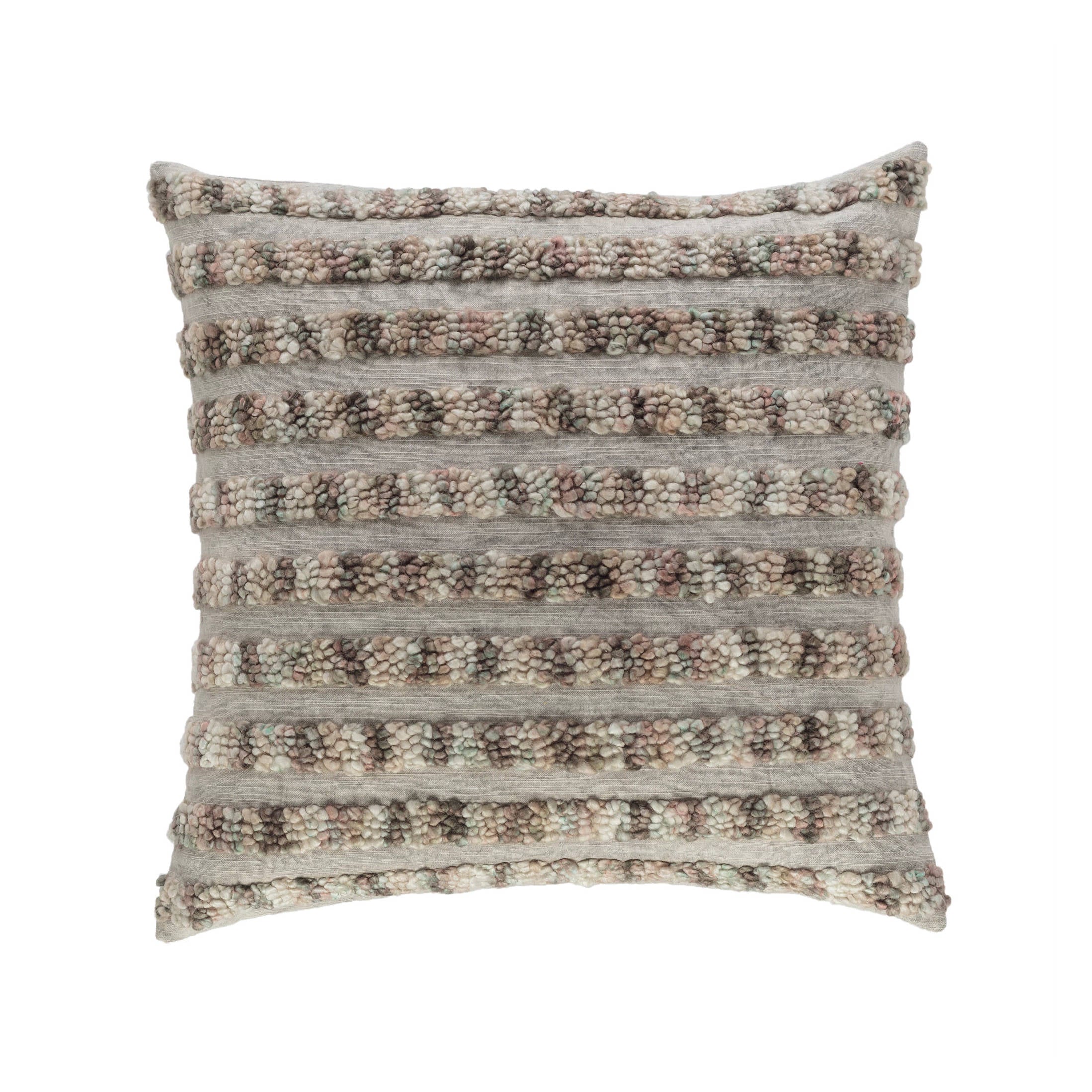Moonstone Embroidered Decorative Pillow Cover | Neutral - Image 3