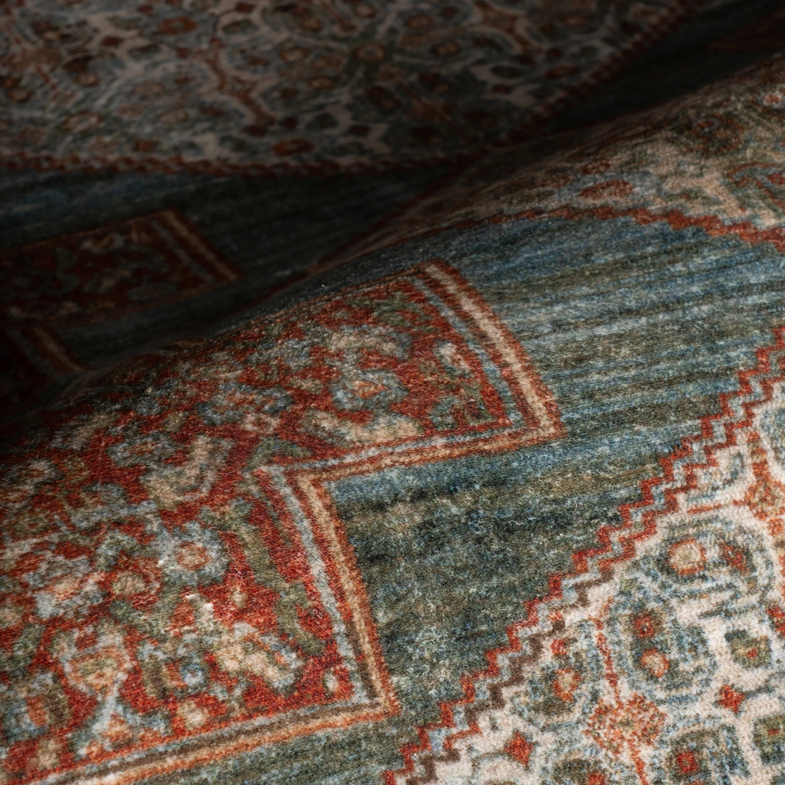 Muril Medallion Washable Rug | Multicolor - Image 11