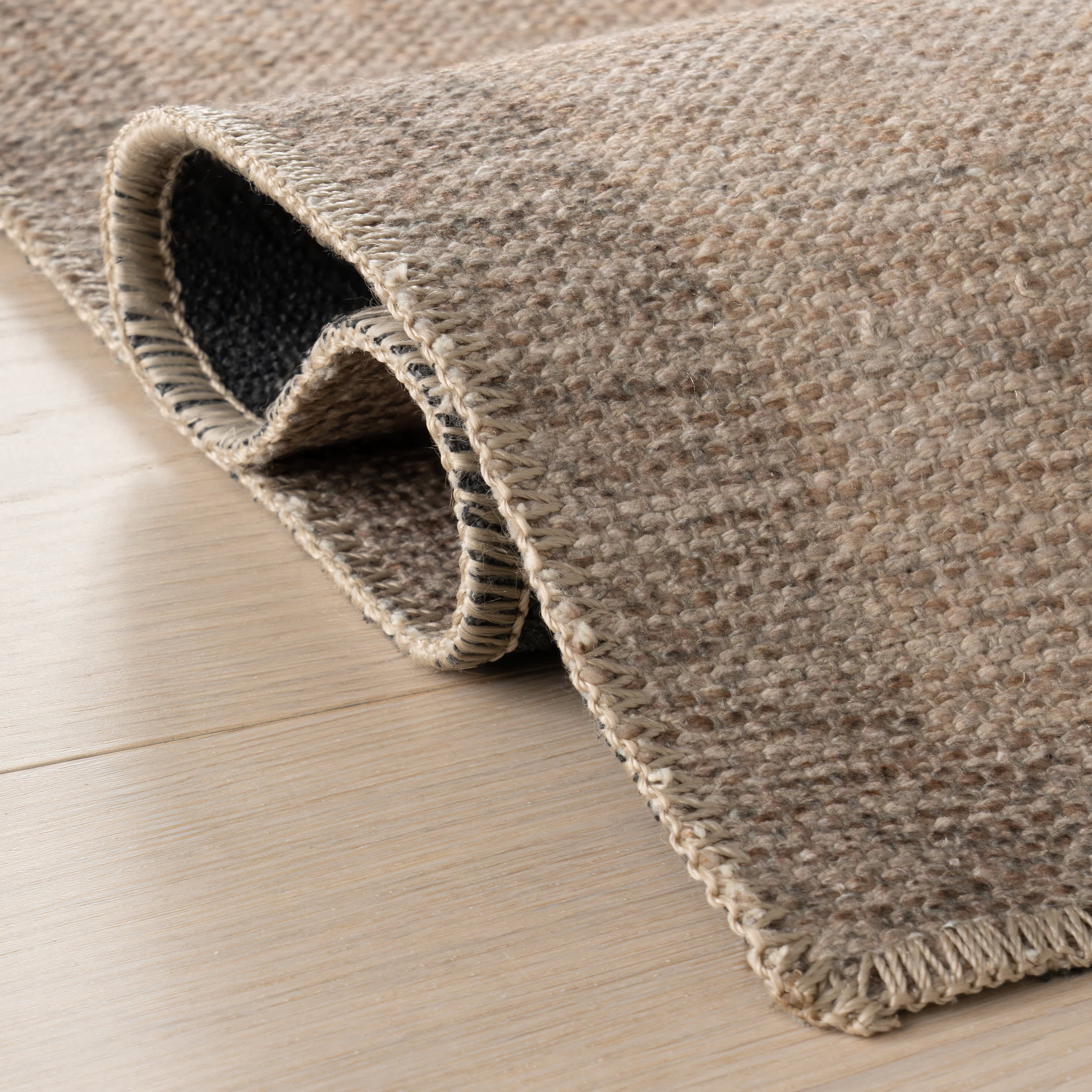 Nefe Bordered Washable Rug | Brown - Image 10