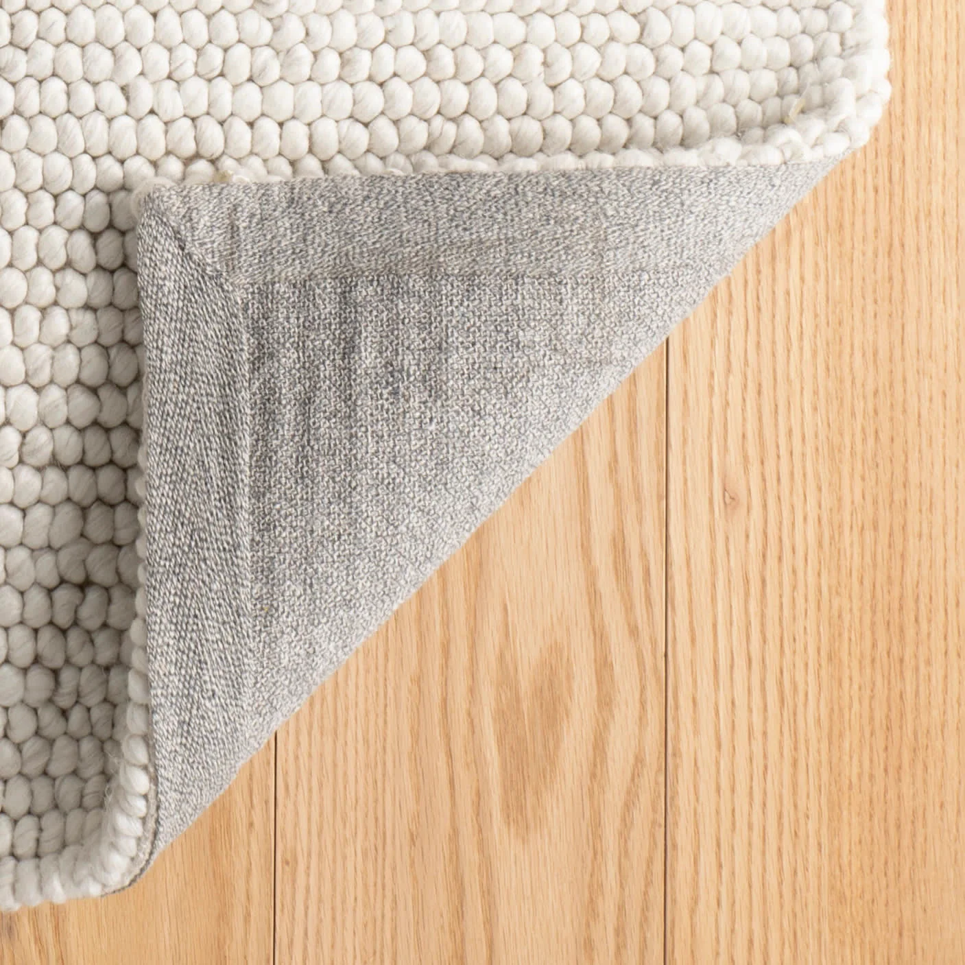 Niels Handwoven Woolviscose Rug | Ivory - Image 8