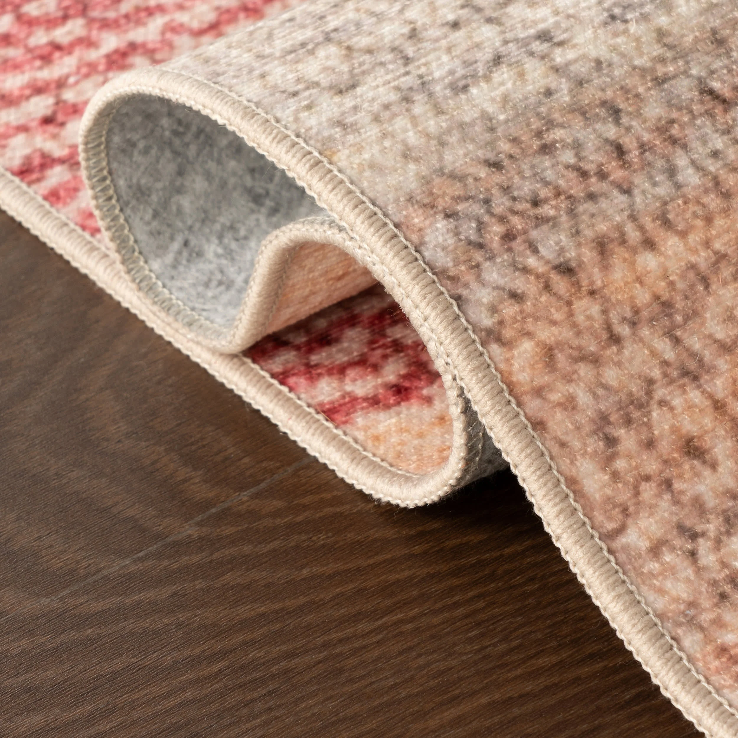Noa Modern Striped Washable Rug | Multicolor - Image 8