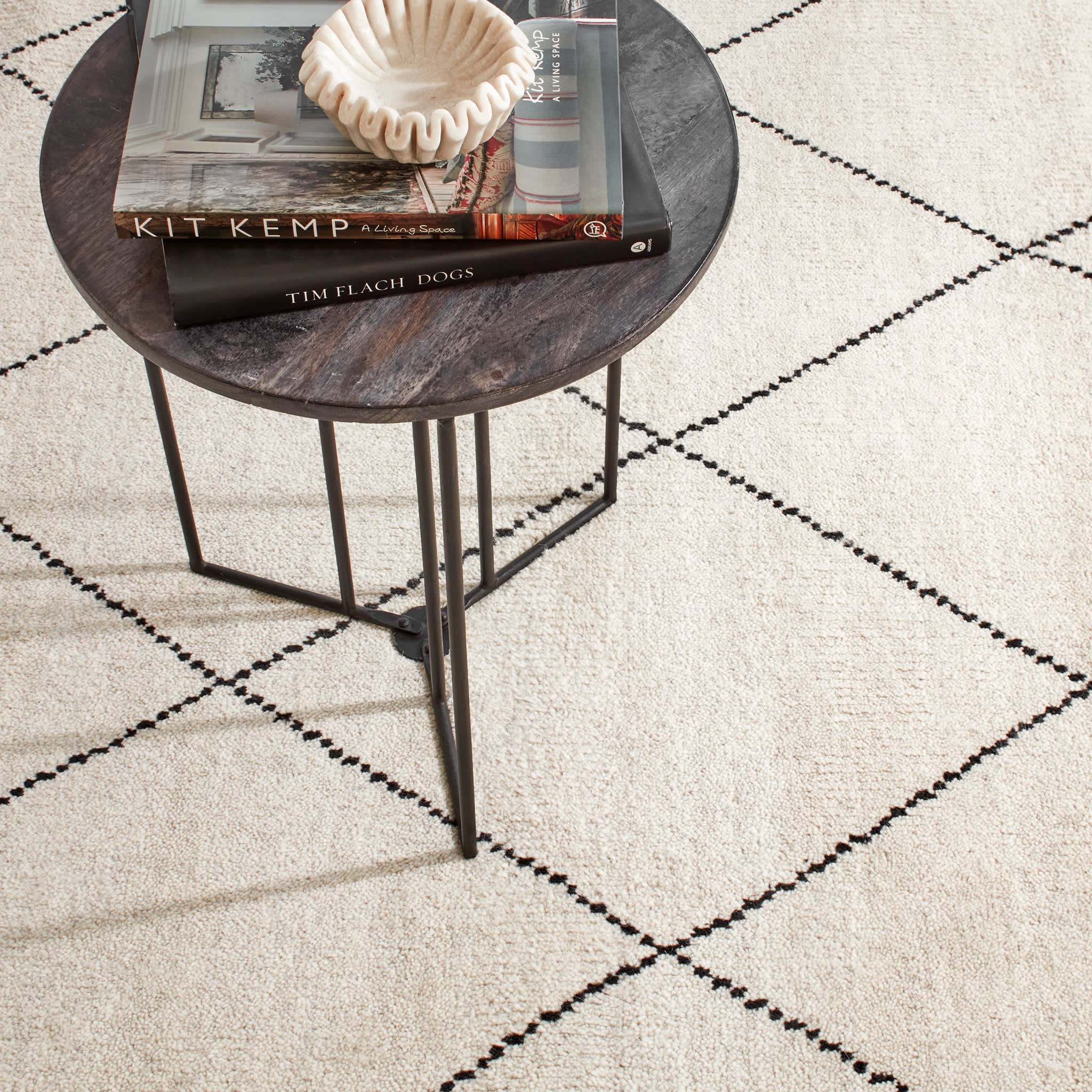 Numa Hand Knotted Wool Rug | Black - Image 6