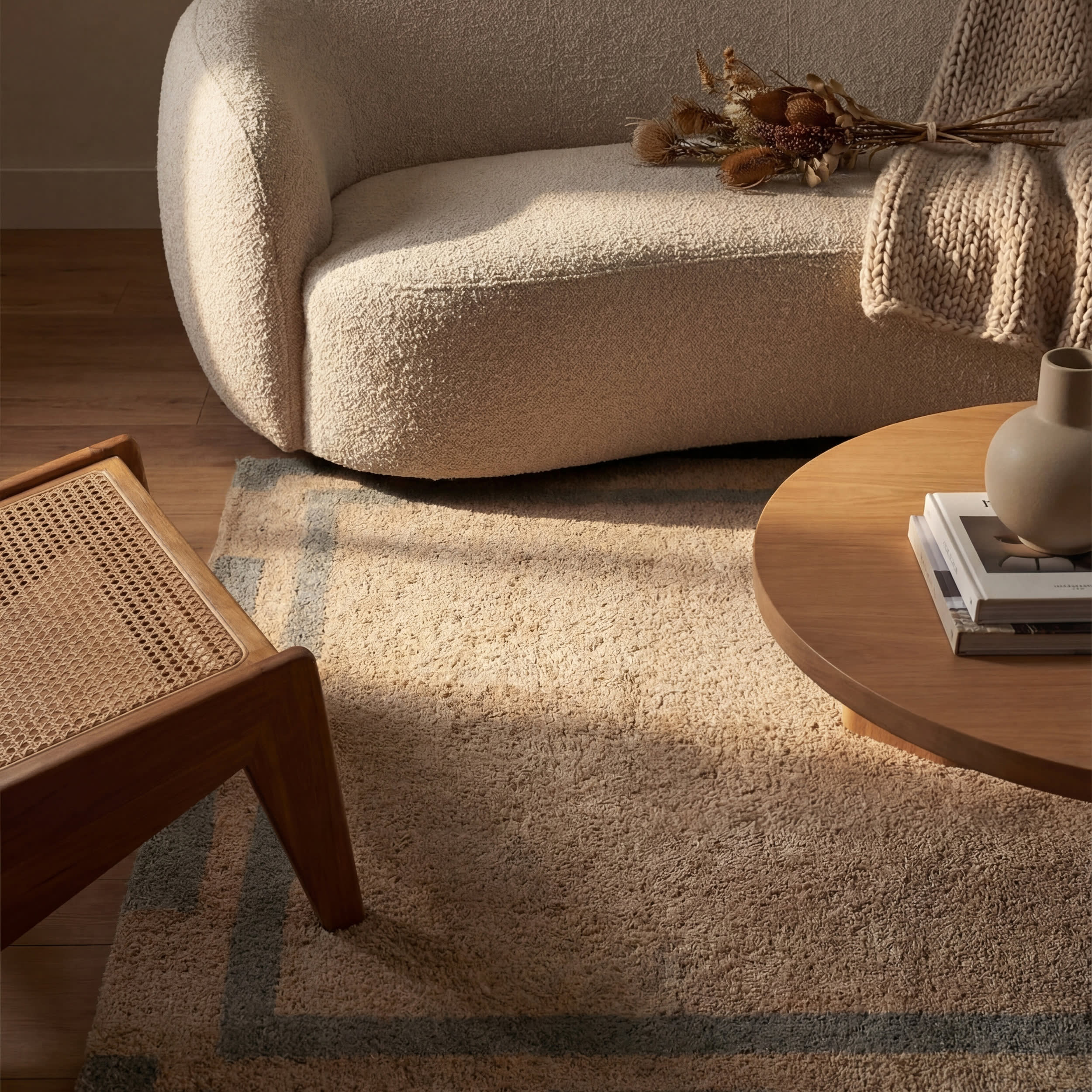 Orlina Bordered Rug | Grey - Image 8