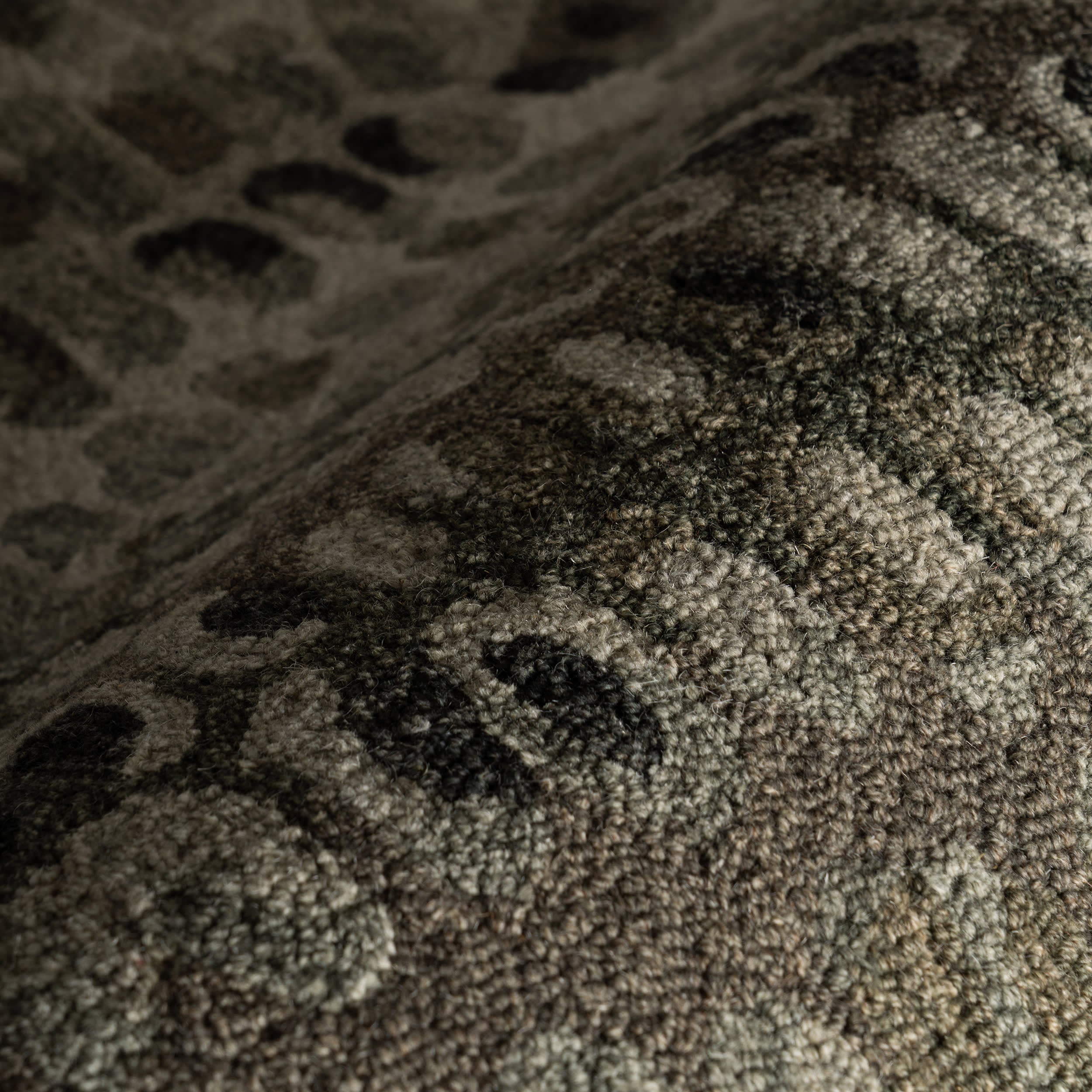 Paint Chip Hand Micro Hooked Wool Rug | Forest - Image 7