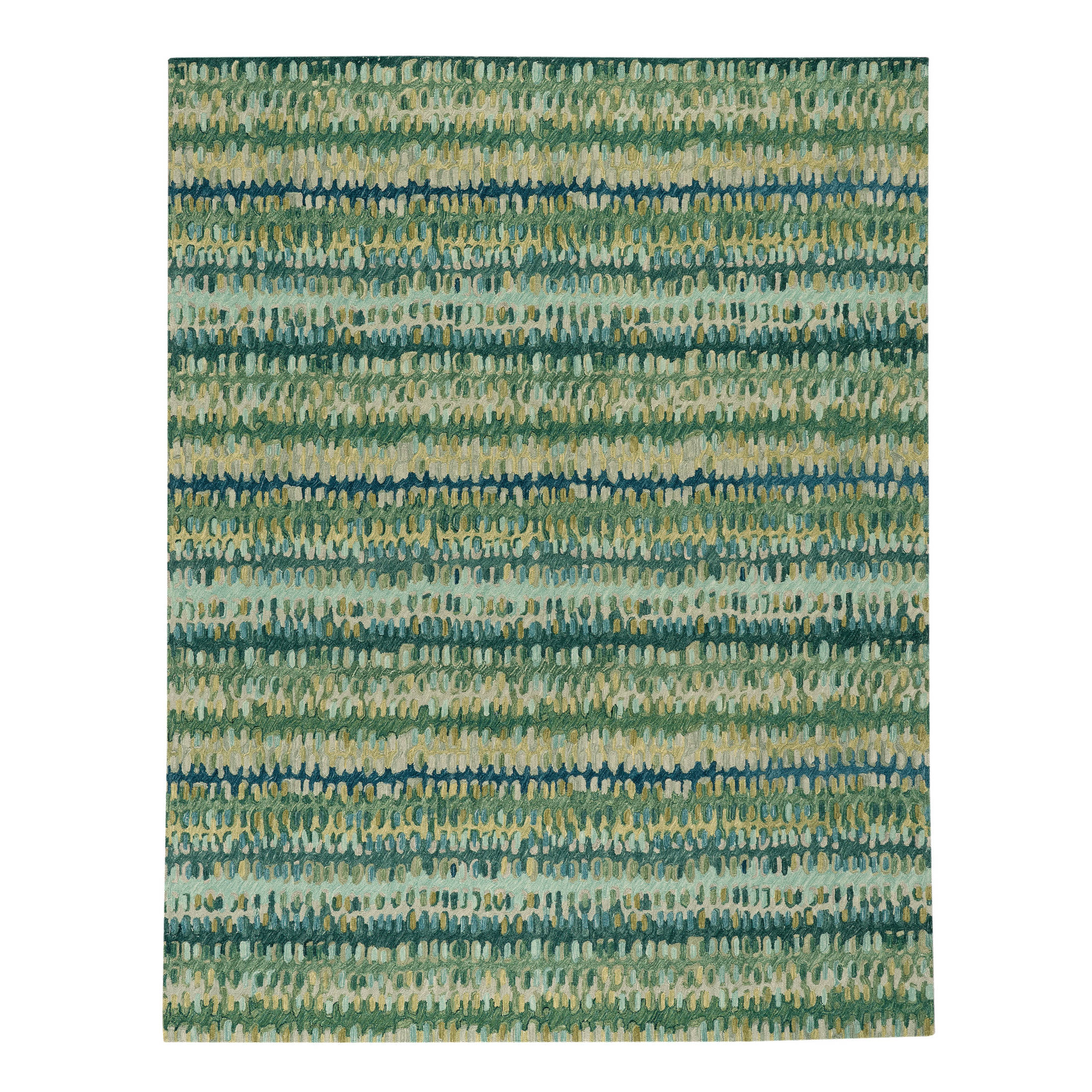 Paint Chip Hand Micro Hooked Wool Rug | Moss - Image 3